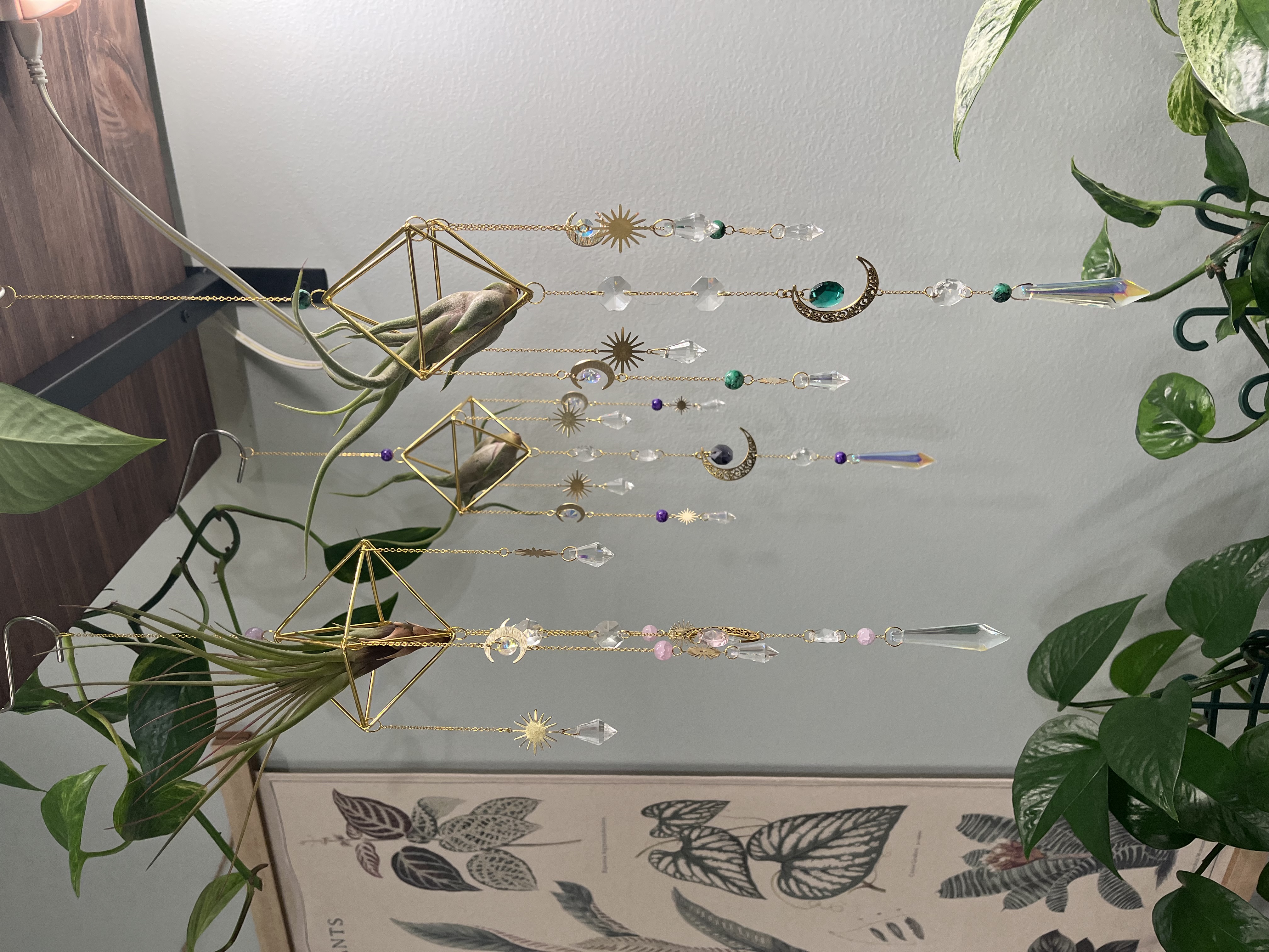 Crystal Suncatcher Airplant Holder