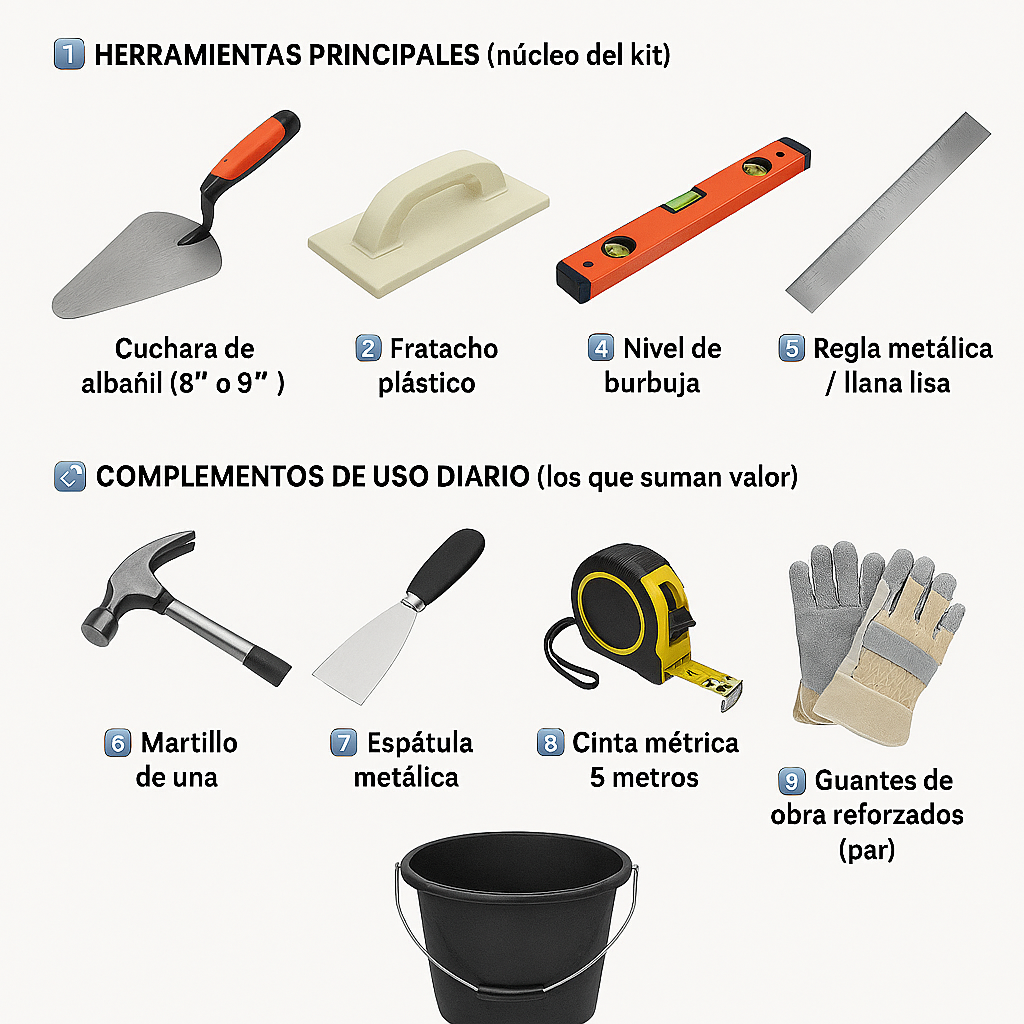 Kit de Herramientas para Albañil