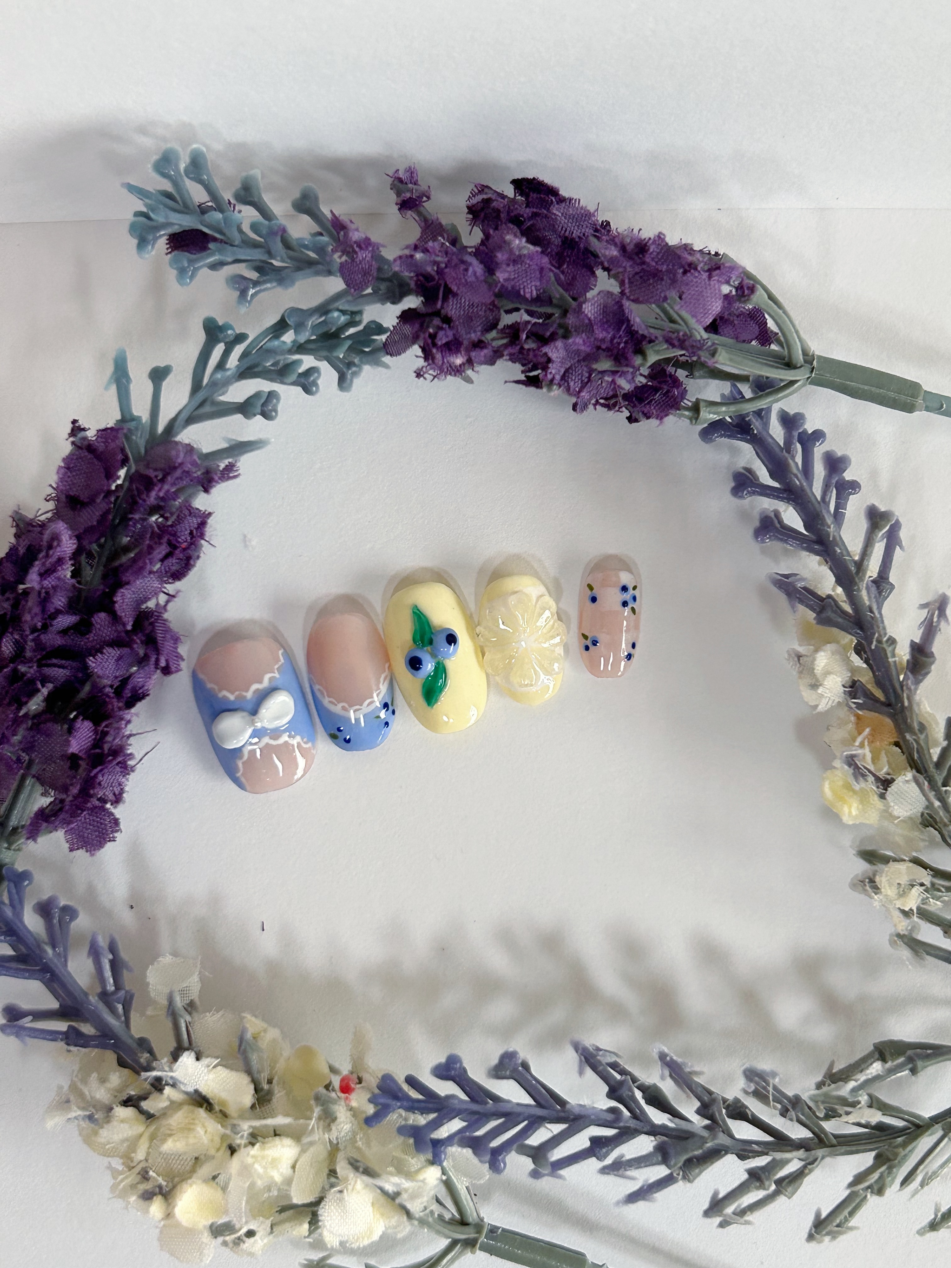 Spring Floral Press-On Nails