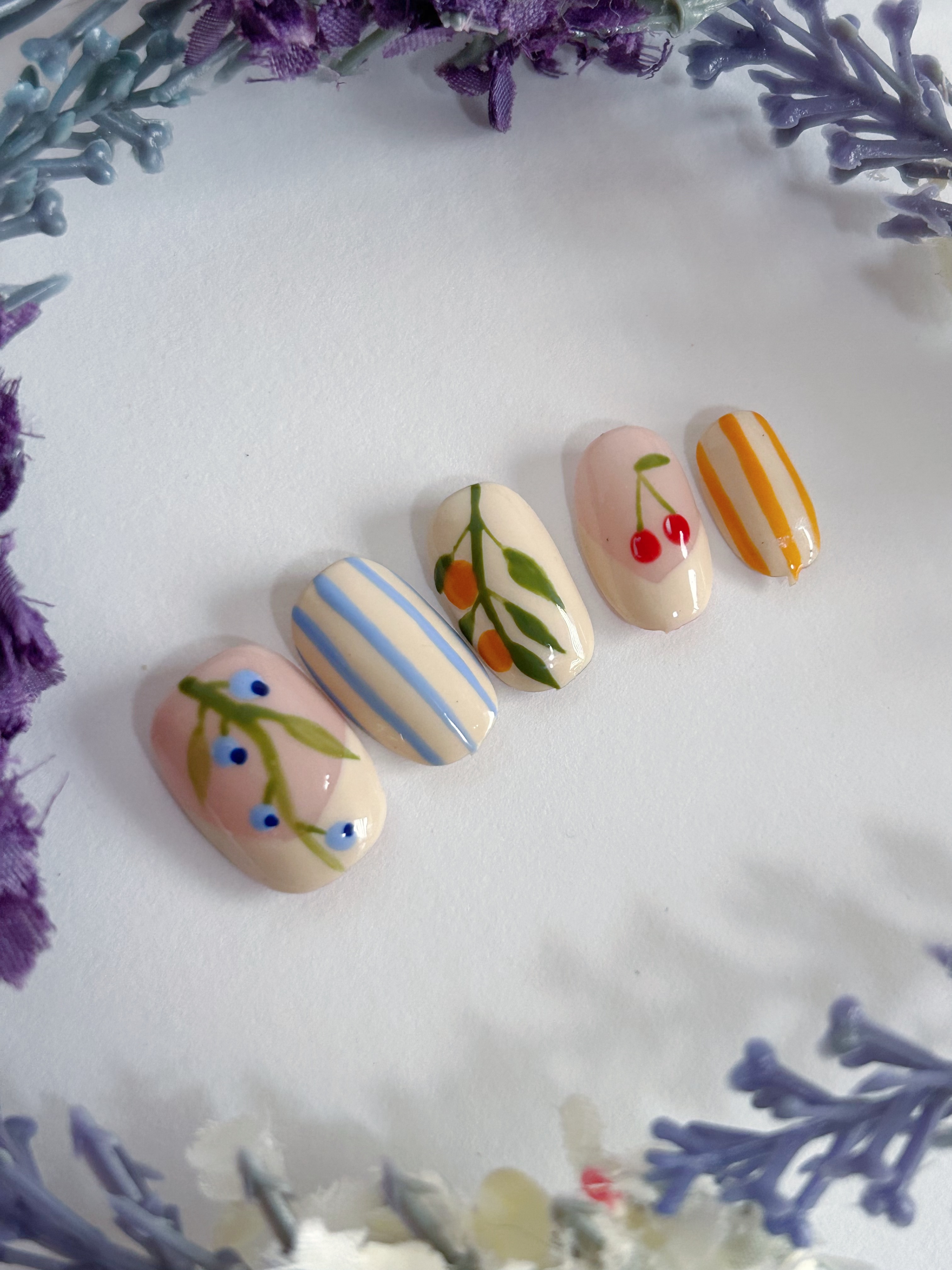 Floral & Fruit Nail Art Set
