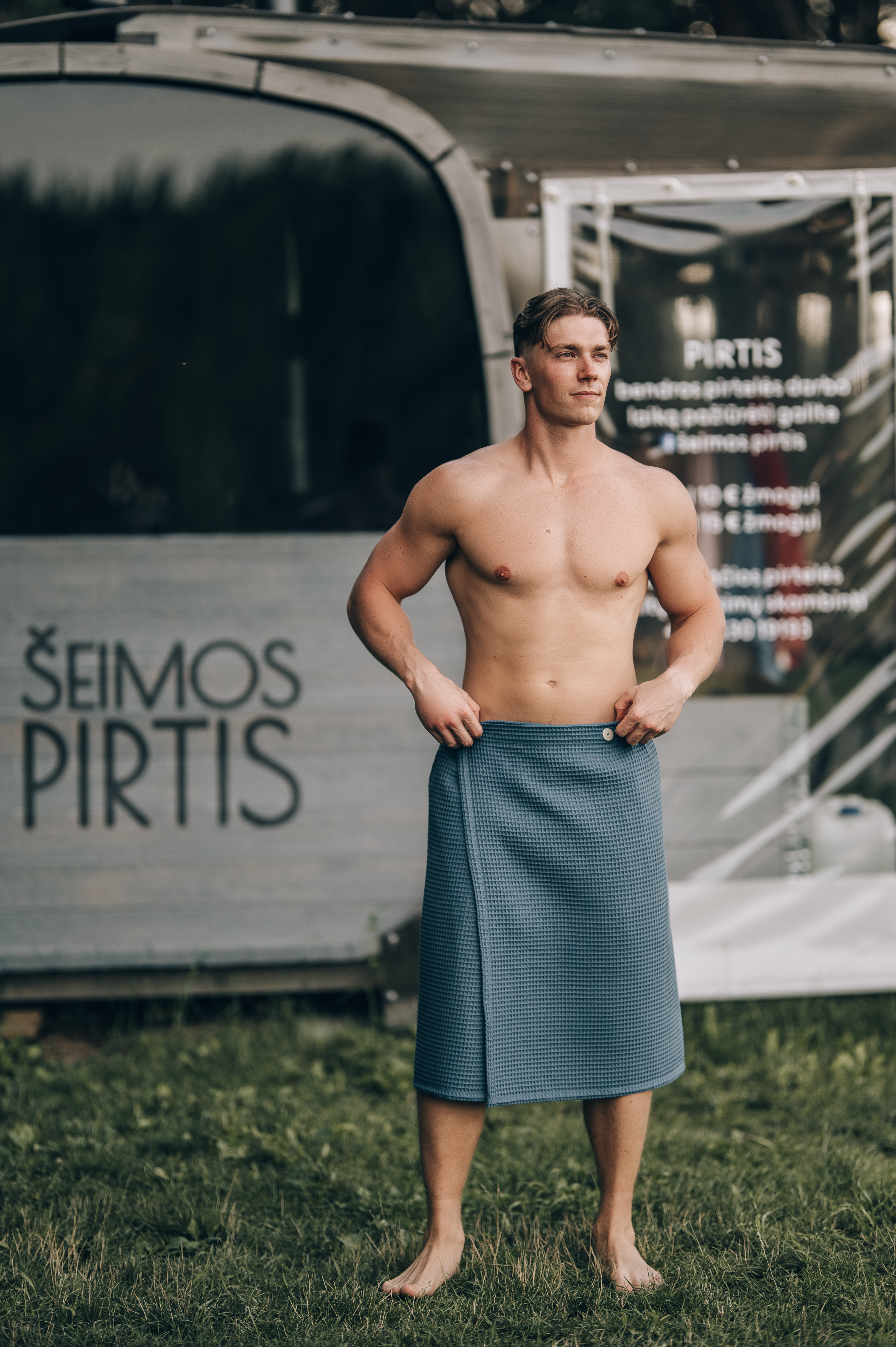 ASTEA MEN'S SAUNA TOWEL WRAP