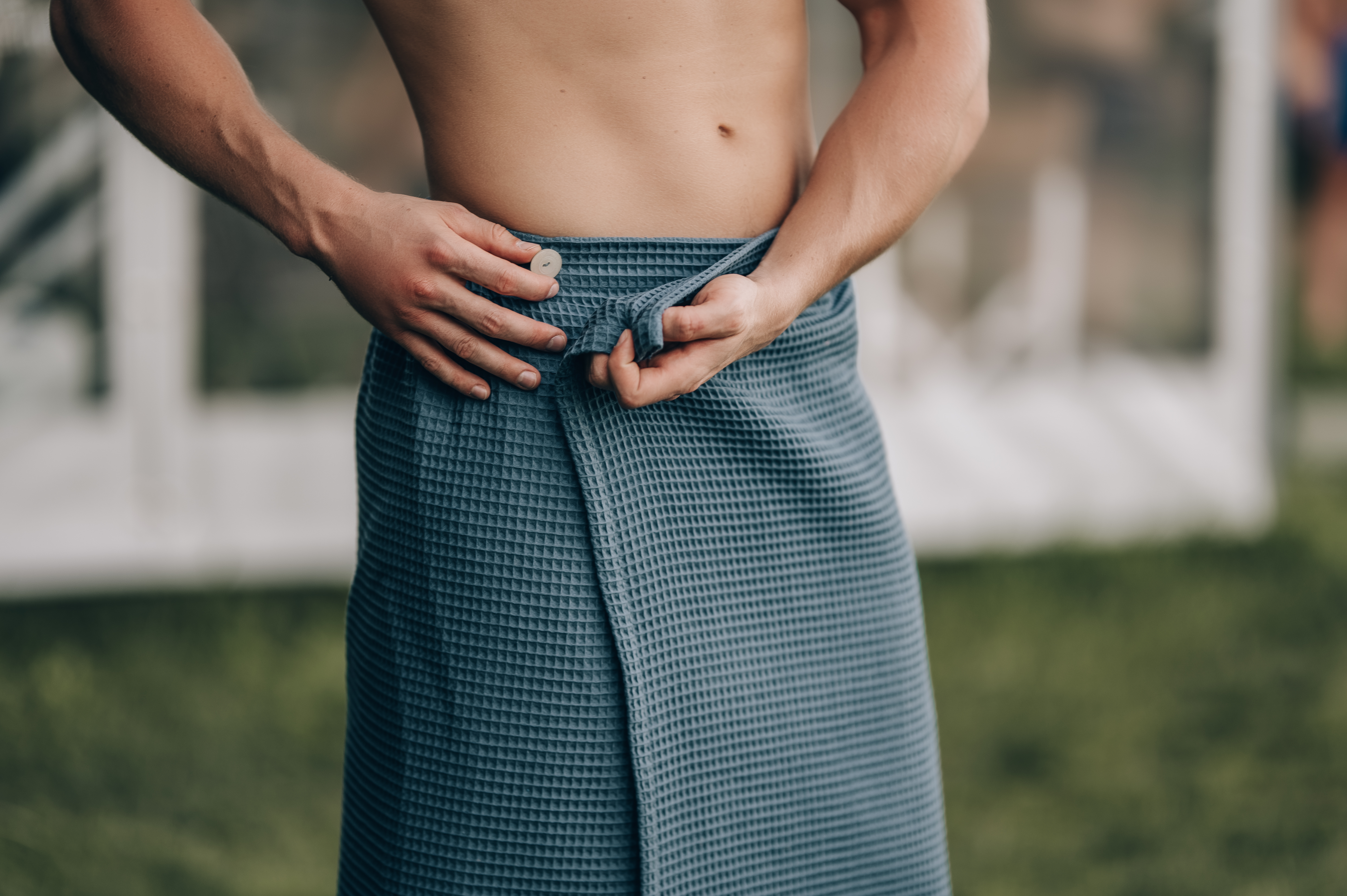ASTEA MEN'S SAUNA TOWEL WRAP