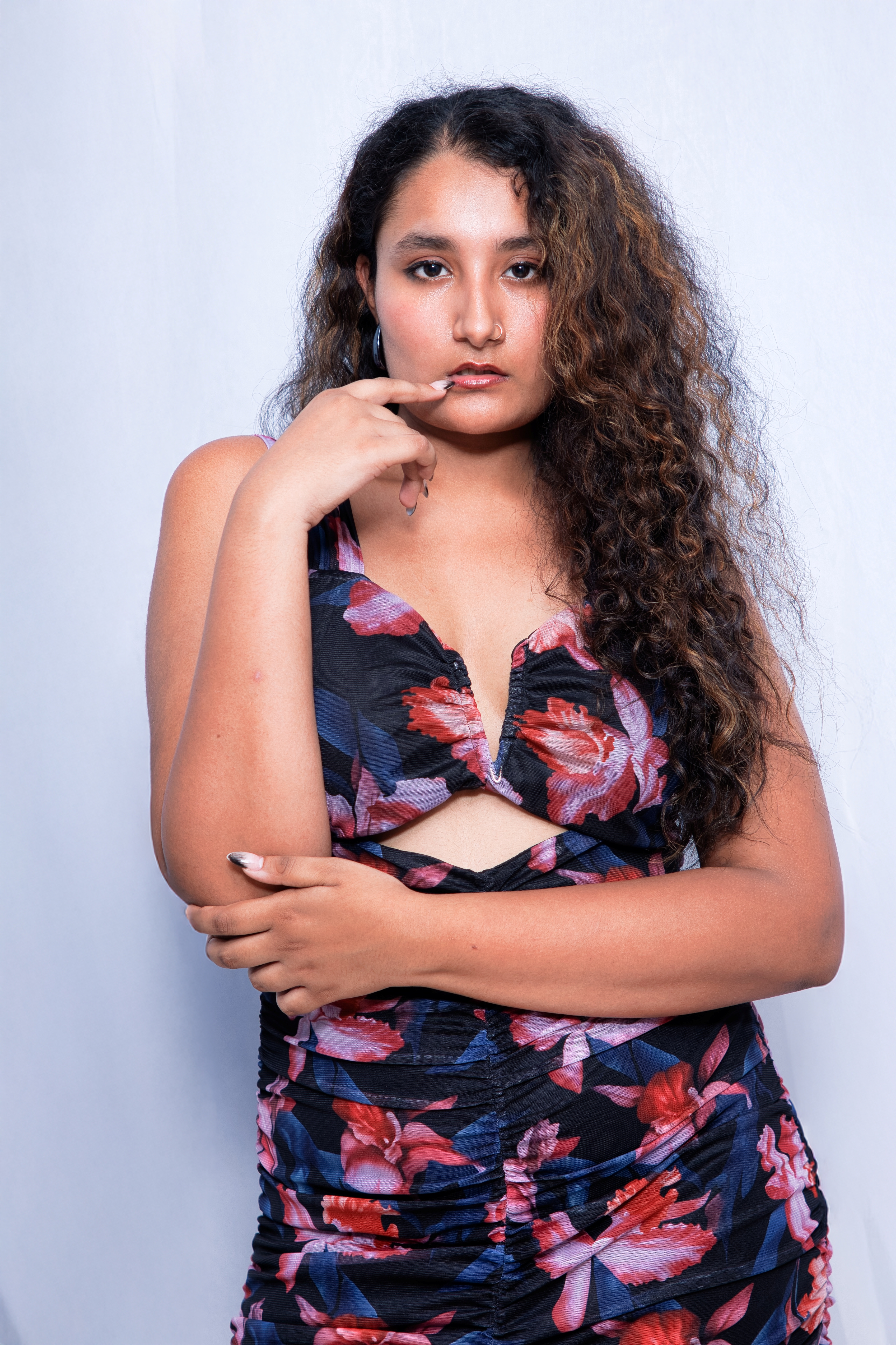 ETERNAL ORCHID CUT-OUT DRESS