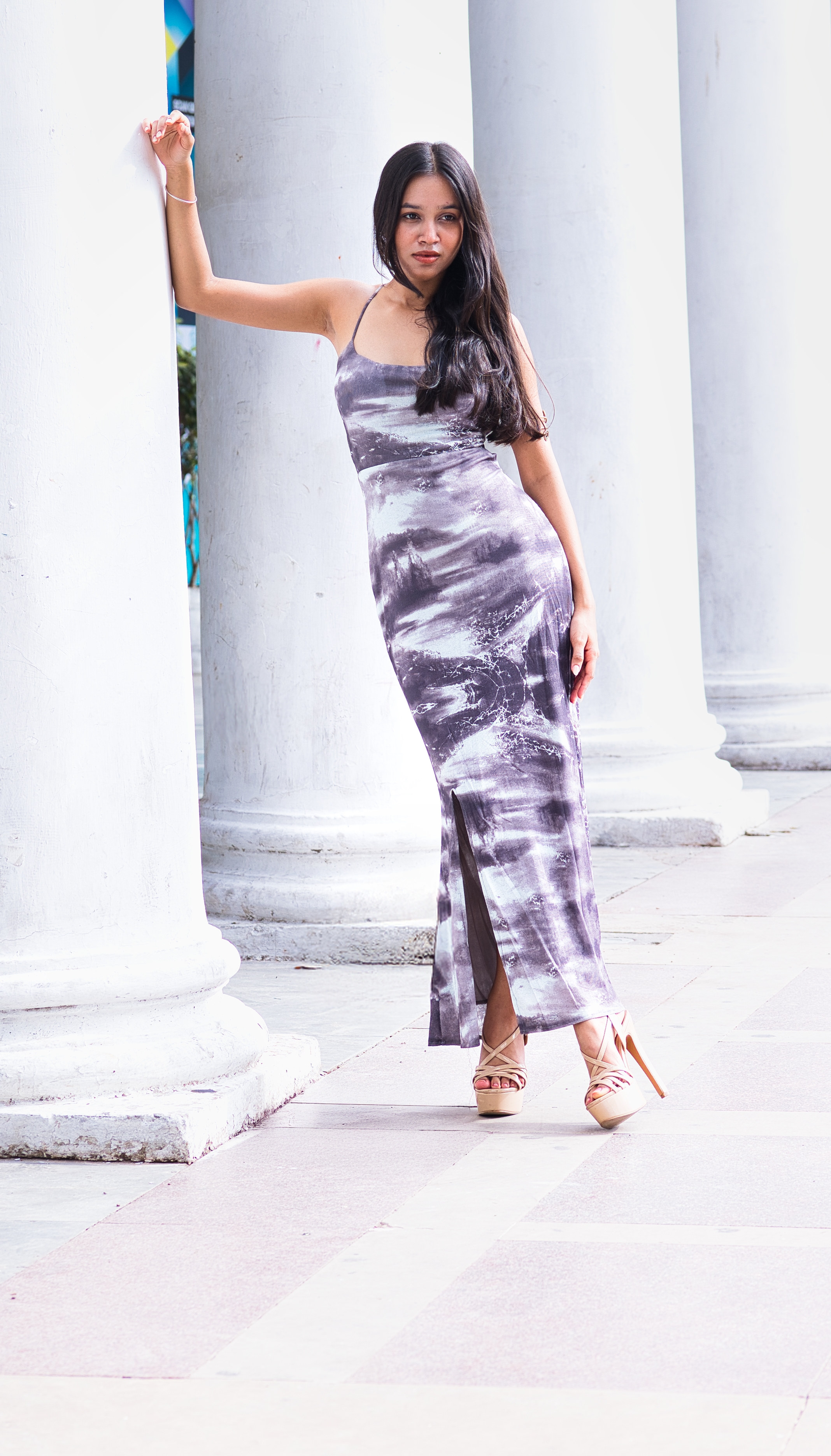 MIDNIGHT MARBLE SLIP