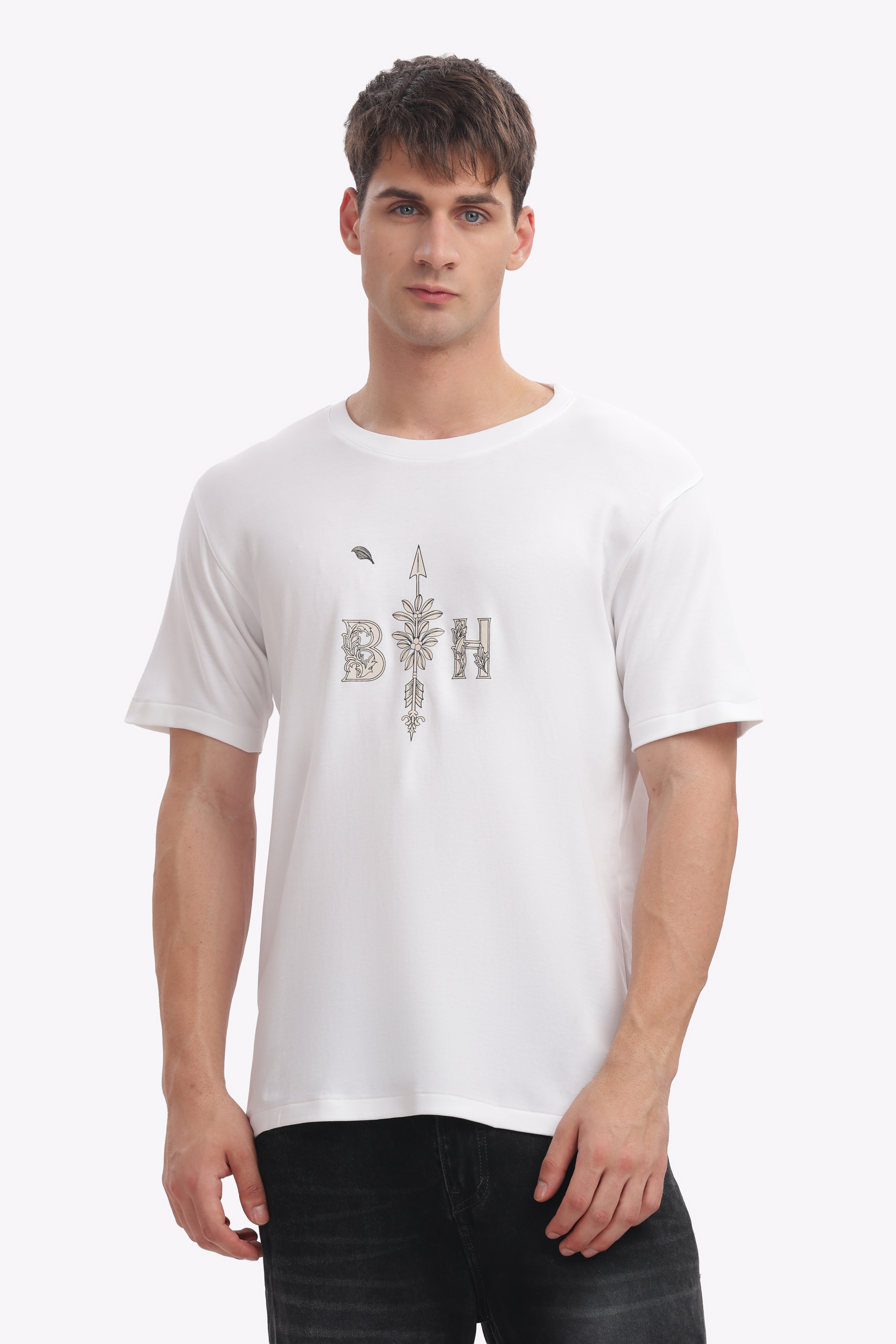 Pure Cotton White T-Shirt- Seamless Invisible Stitch Design