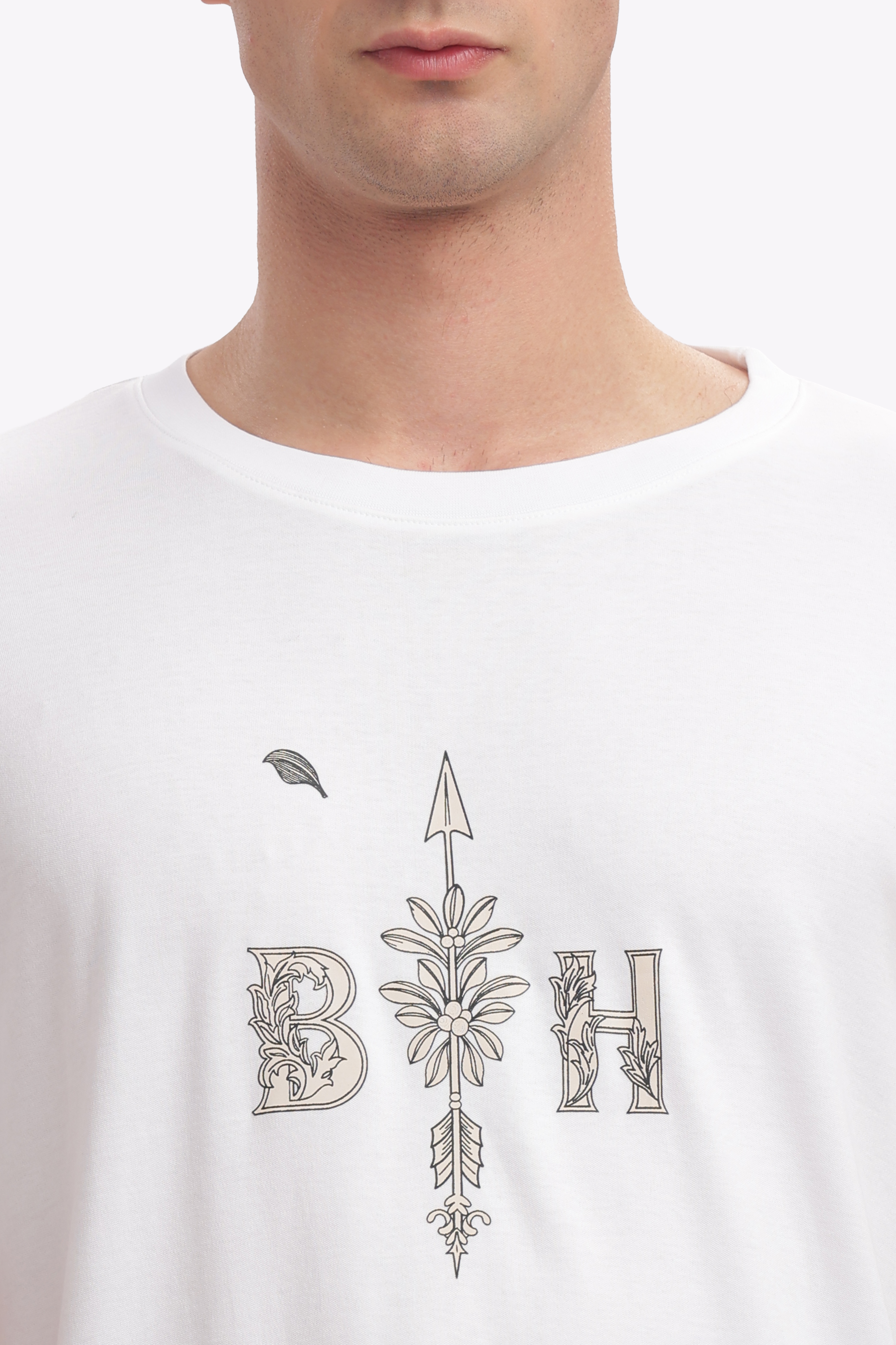 Pure Cotton White T-Shirt- Seamless Invisible Stitch Design