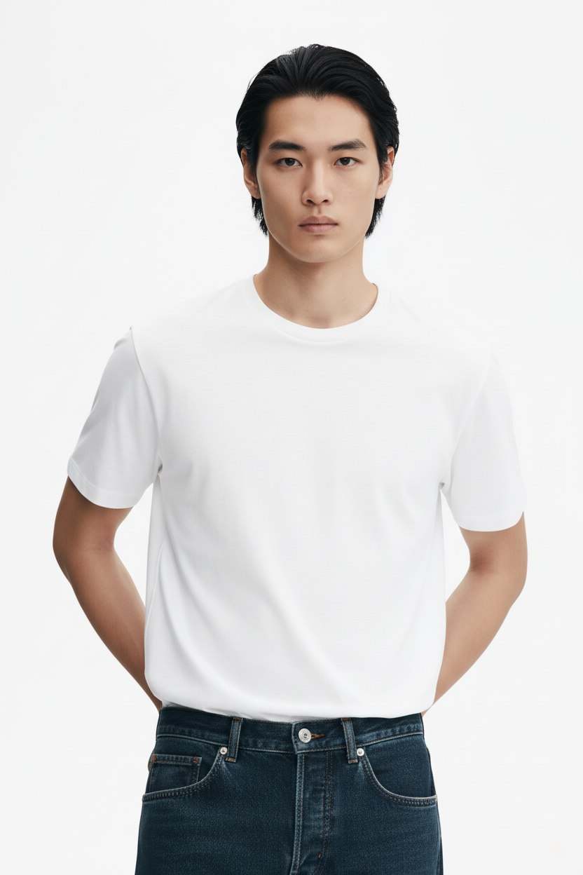 Supima White T shirt 