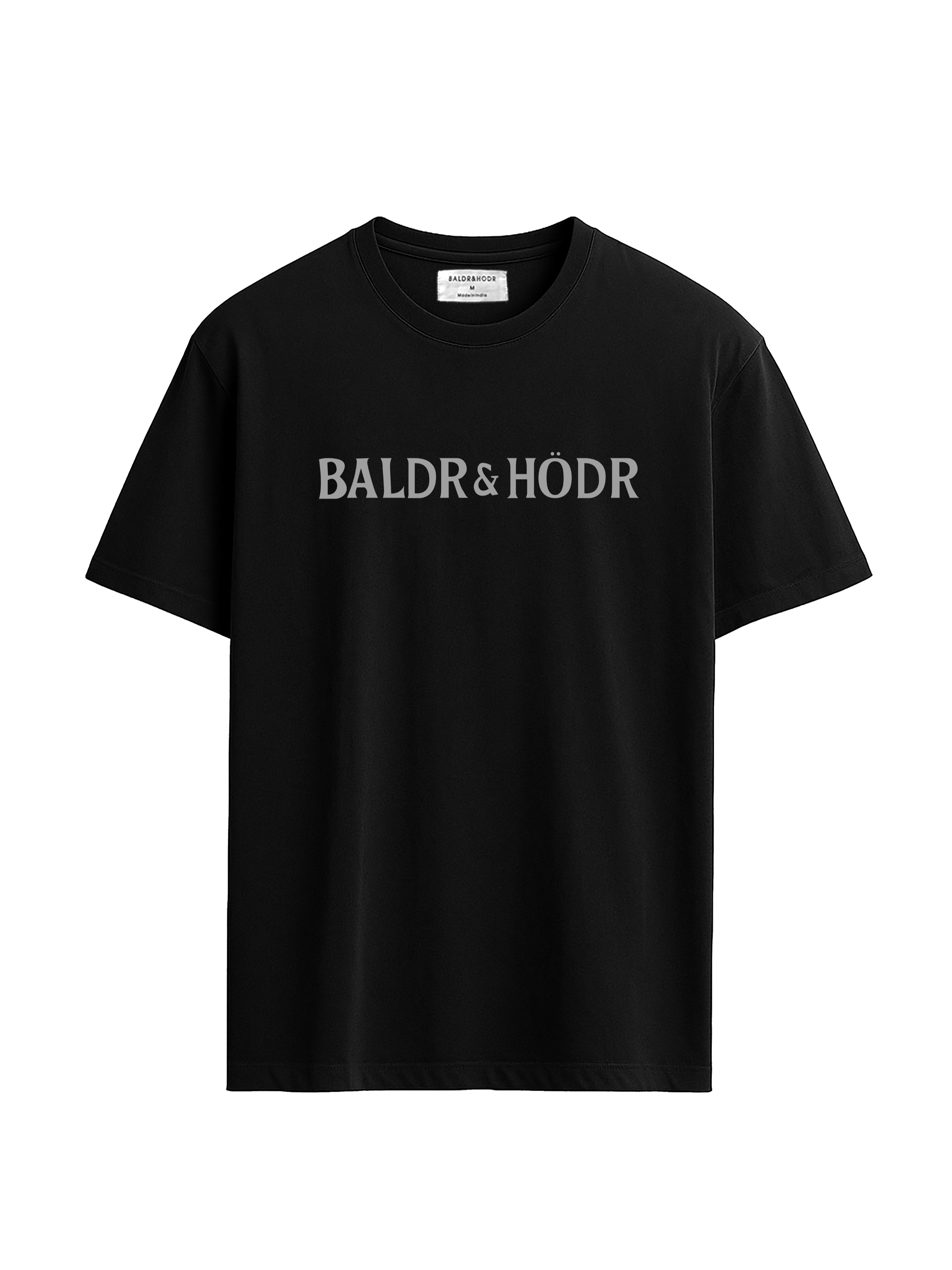 Pure Cotton Black T-Shirt- Seamless Invisible Stitch Design