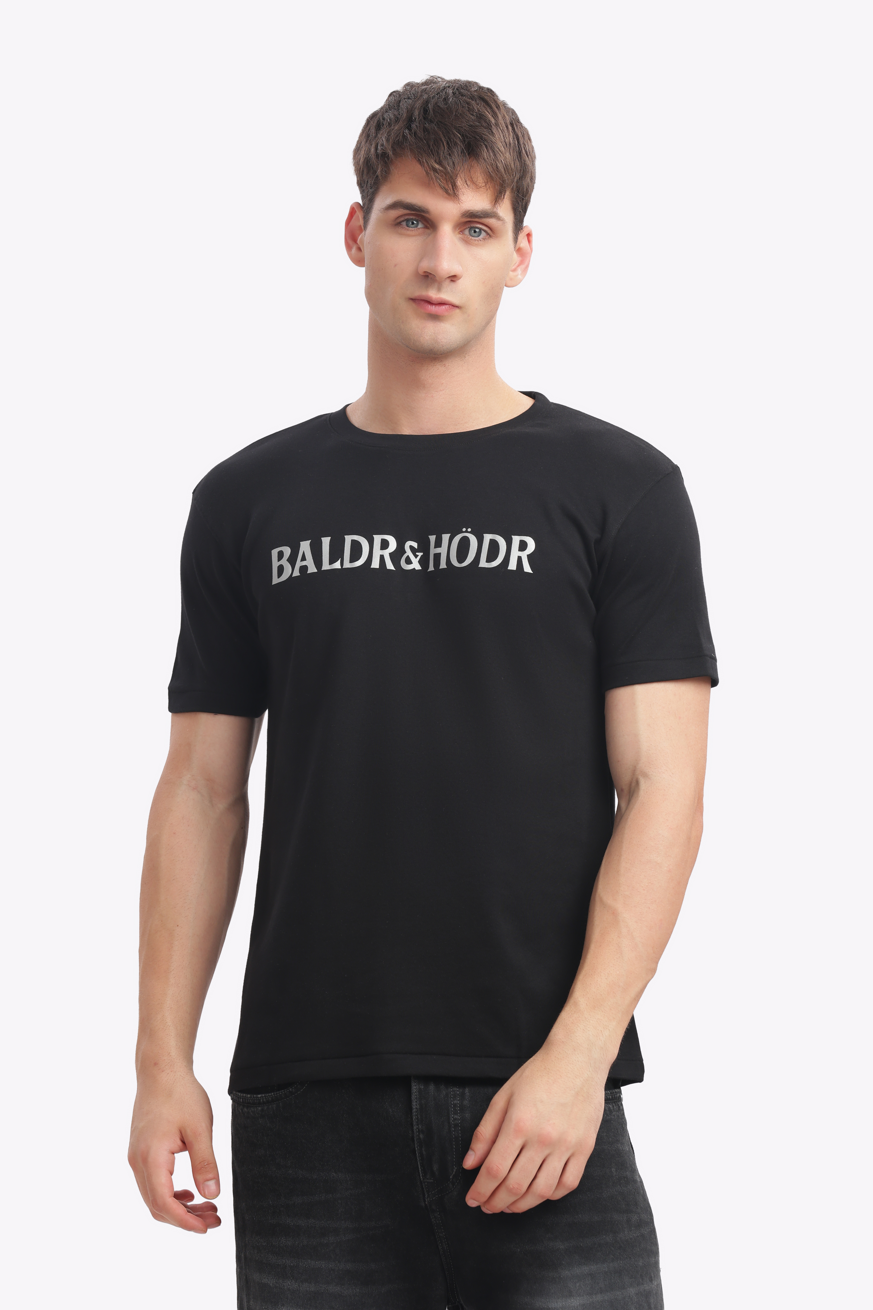 Pure Cotton Black T-Shirt- Seamless Invisible Stitch Design