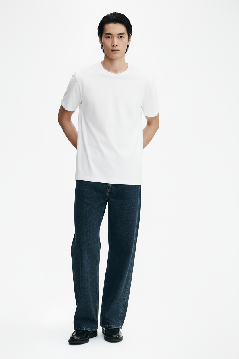 Supima White T shirt 