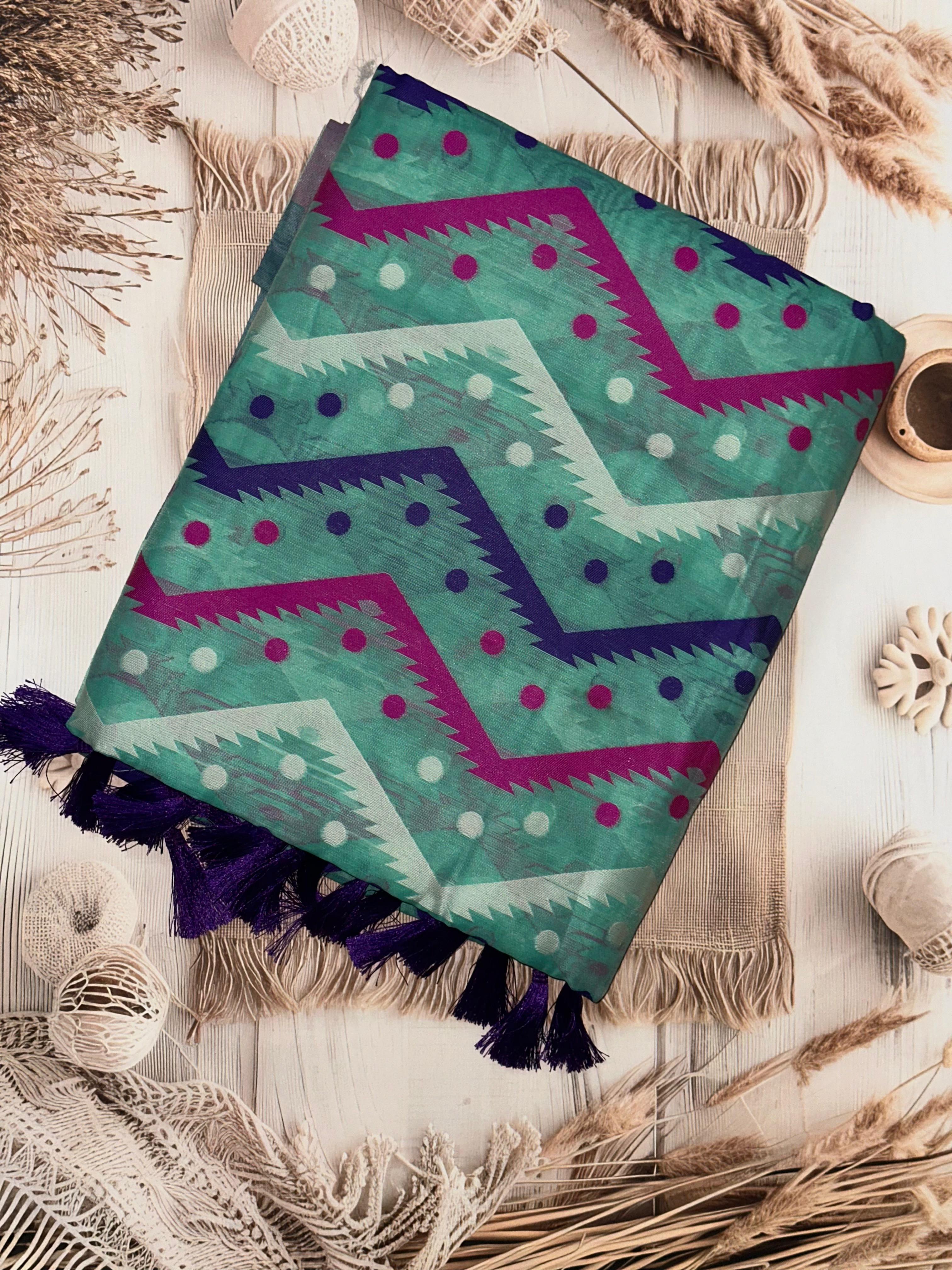 Radiant Dhakai Cotton Jamdani Saree