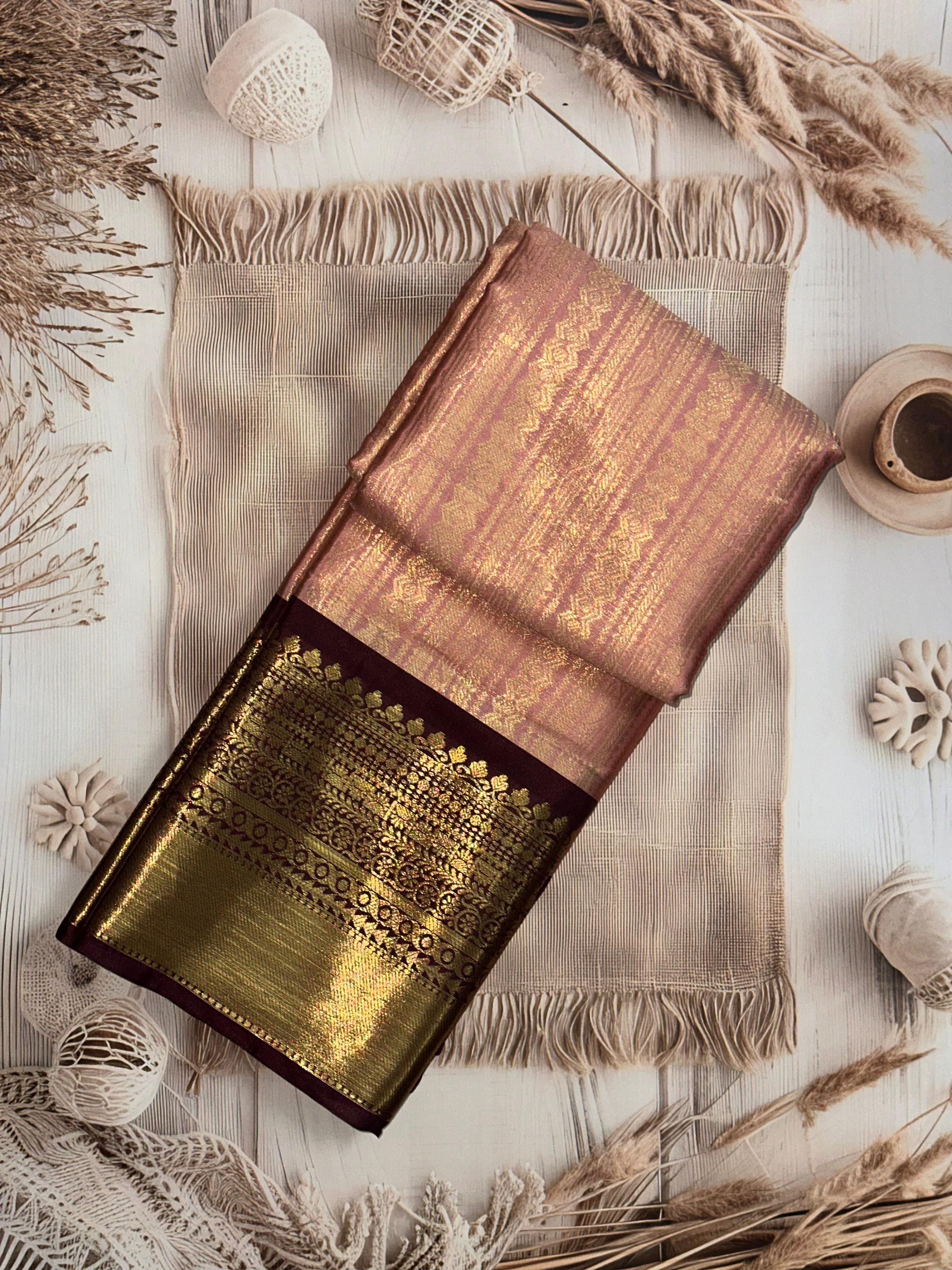 Semi Kanchi Silk Saree