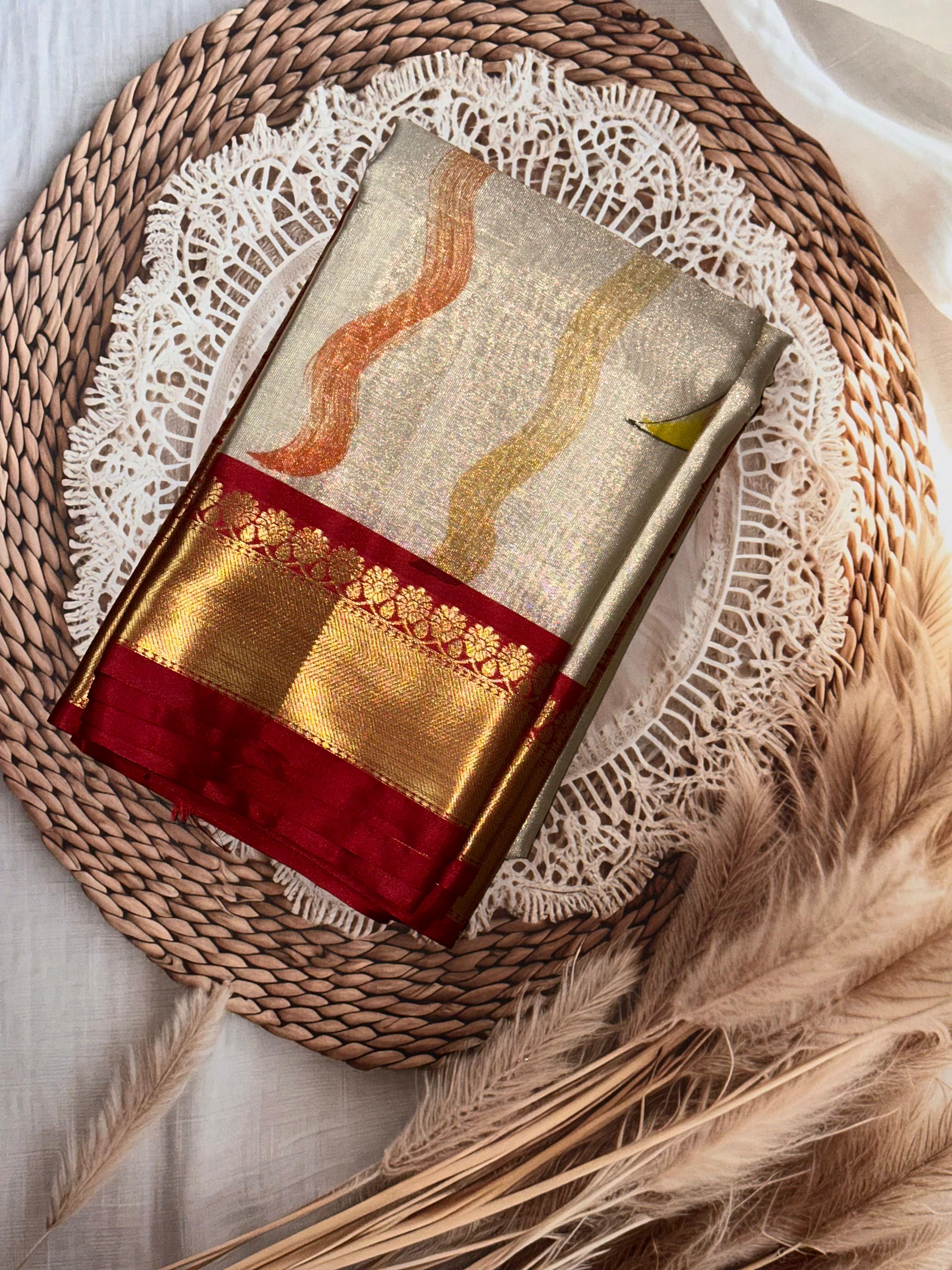 Tissue silk hand paint