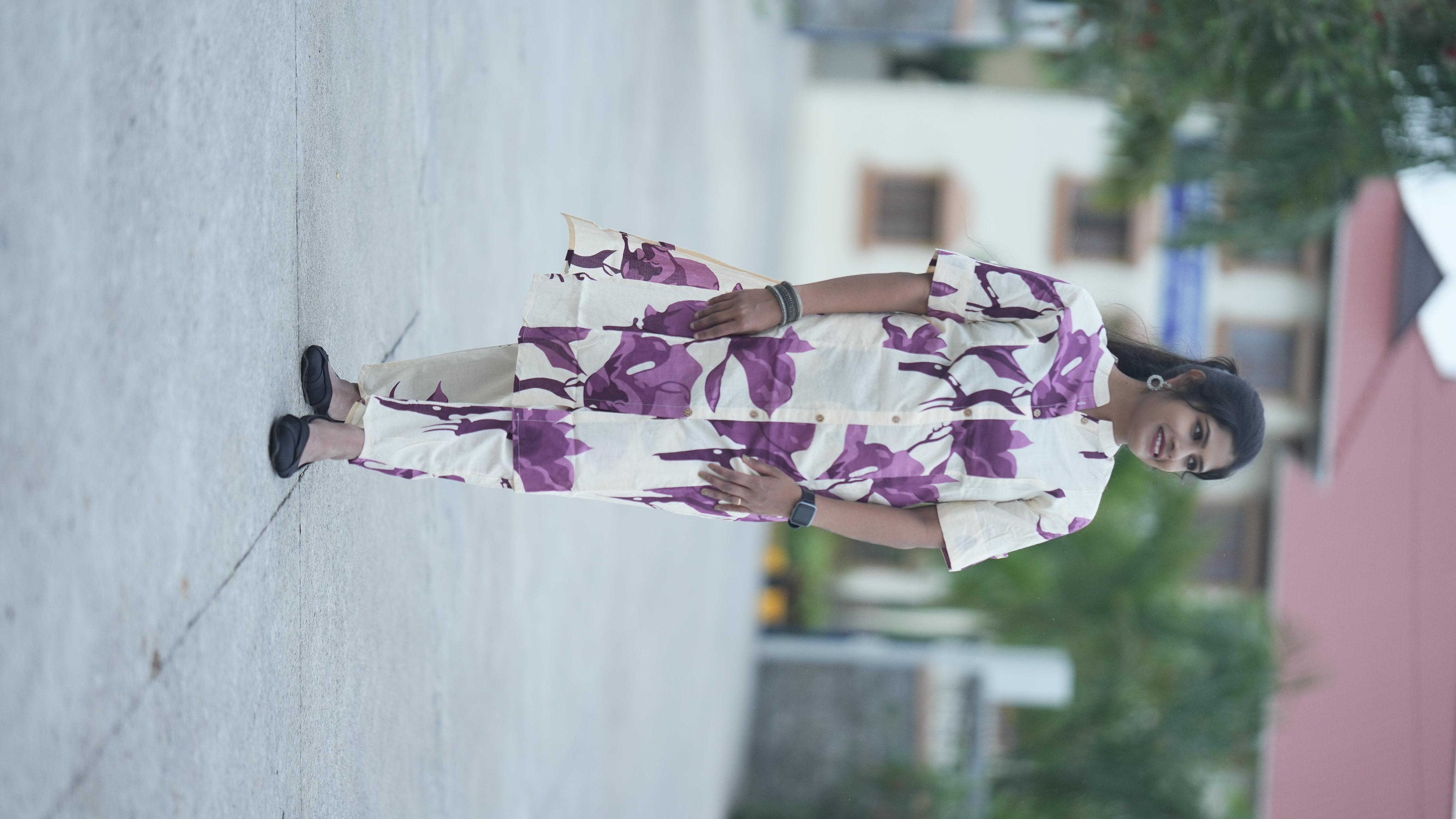 Floral Print Two-Piece Outfit