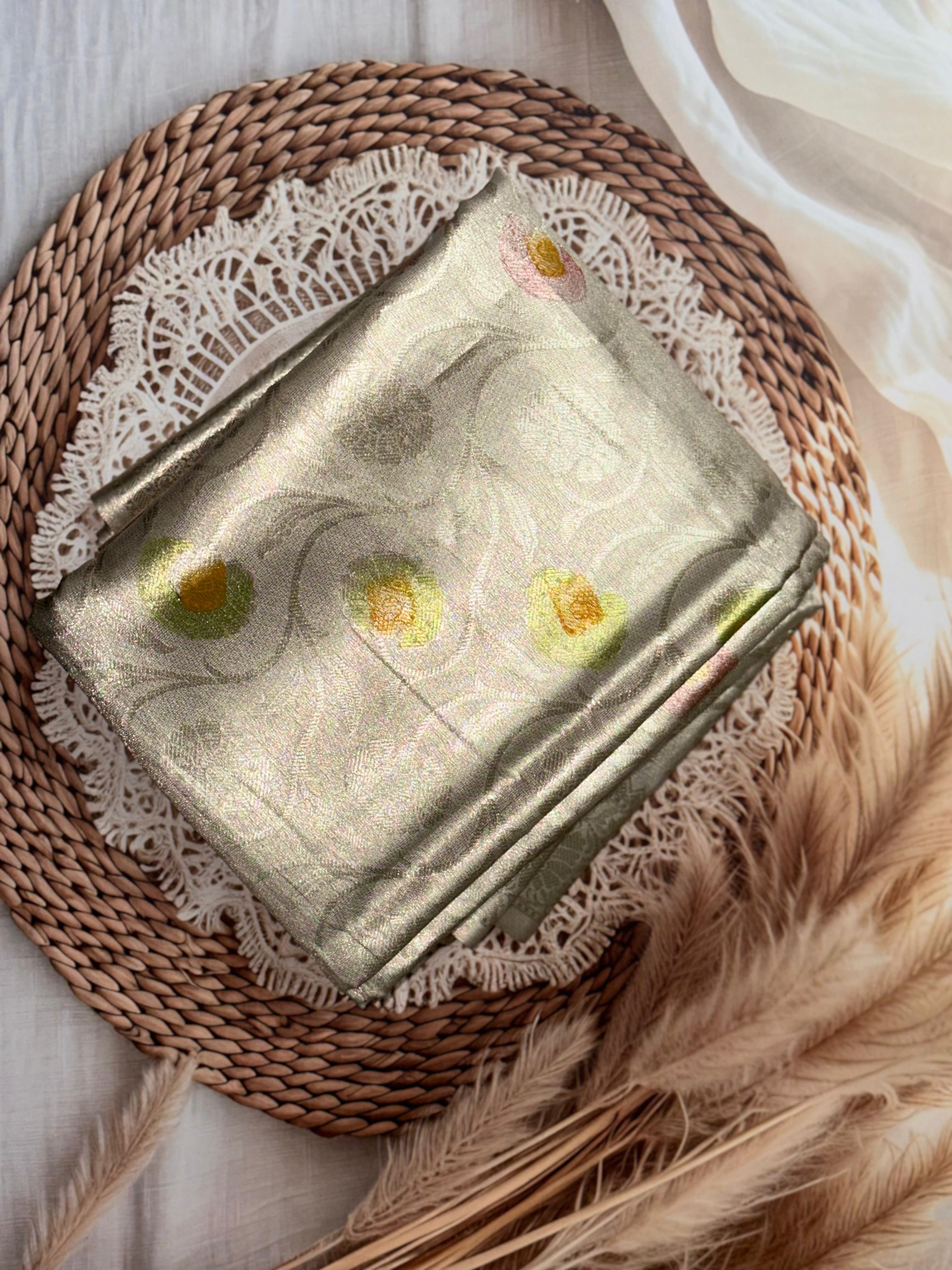 Semi kanchi silk saree