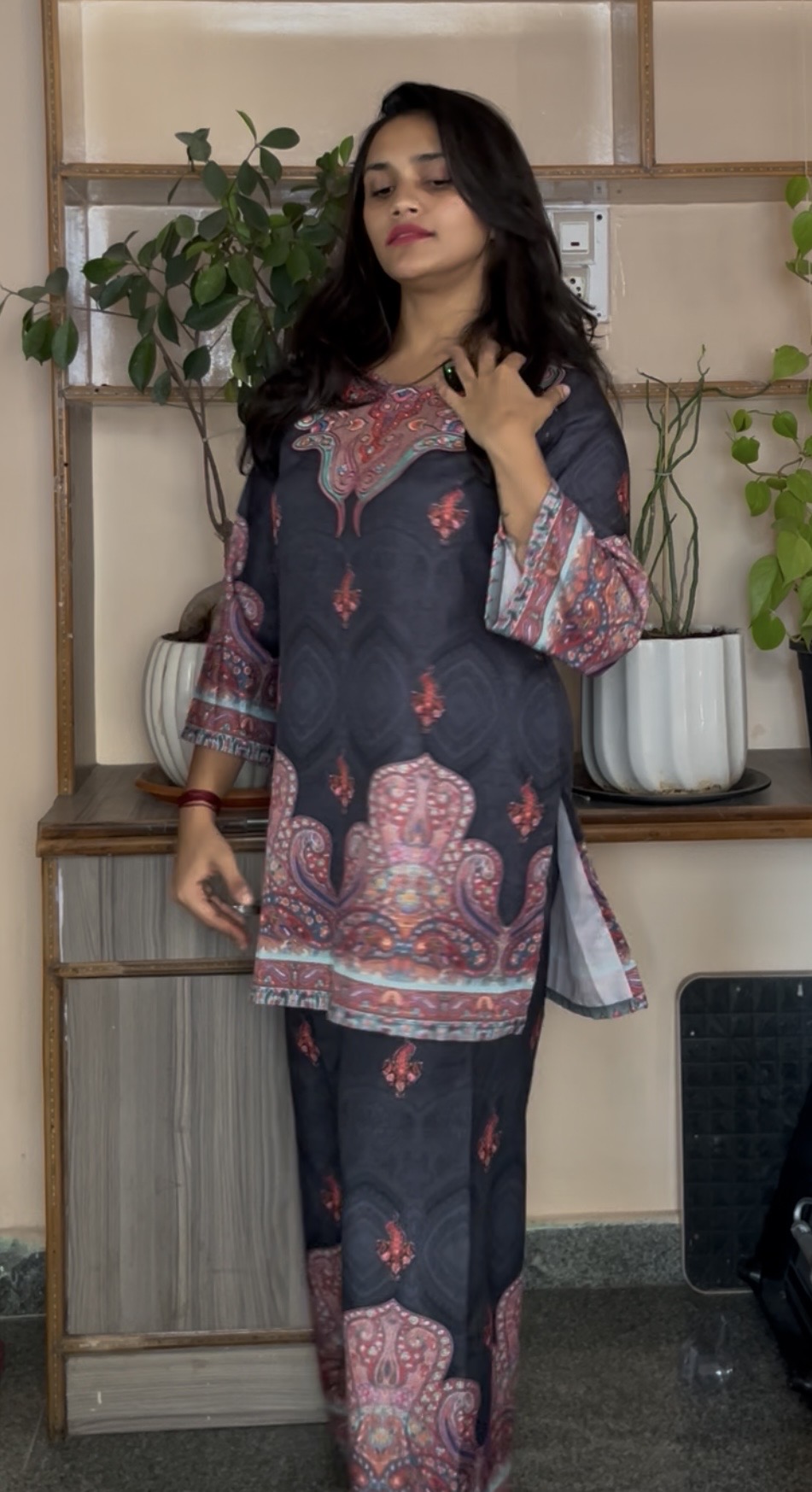 Printed Cotton Kurta Set