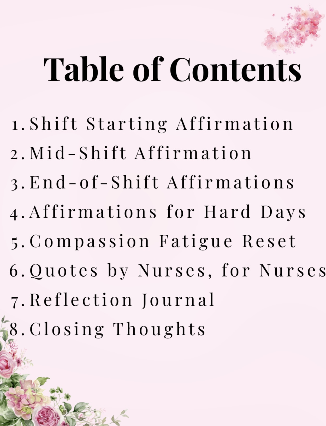 Daily Nurse Affirmations - Instant PDF