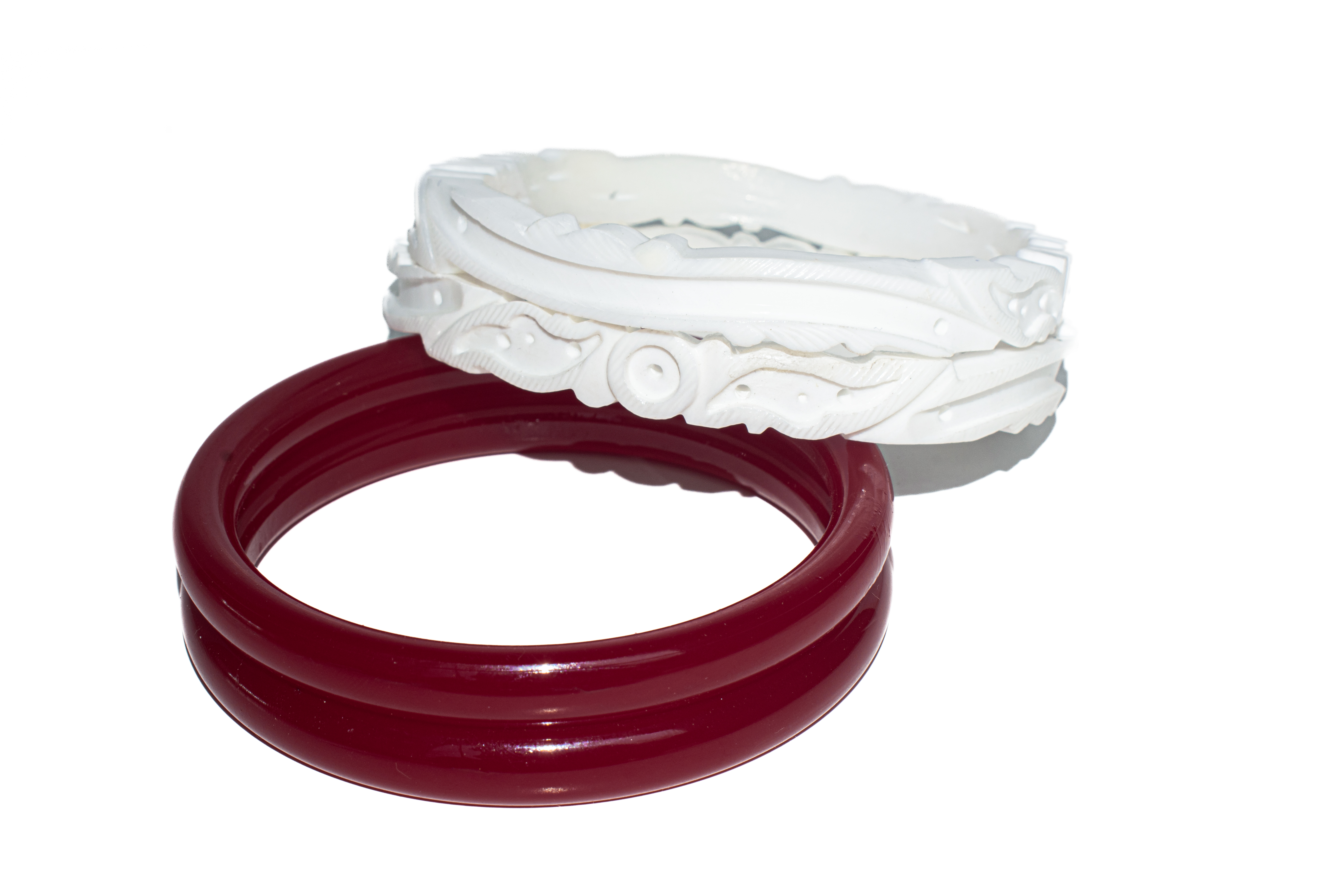 White Decorative Bangles