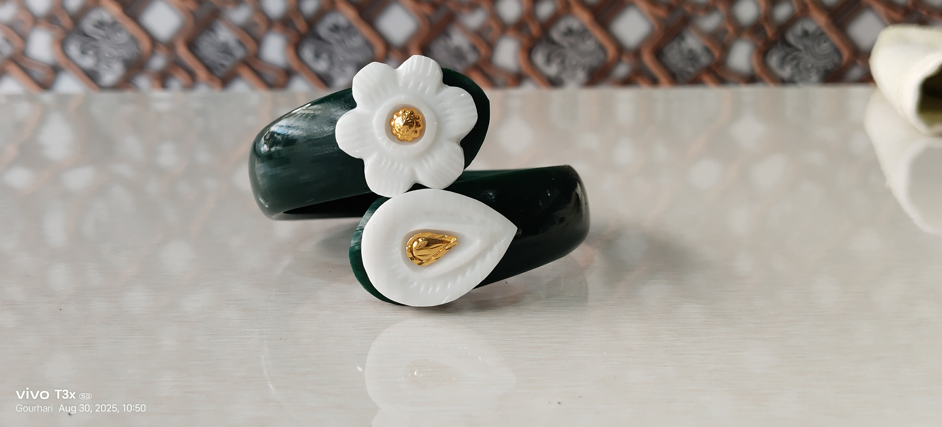 Handcrafted Floral Resin Bracelet