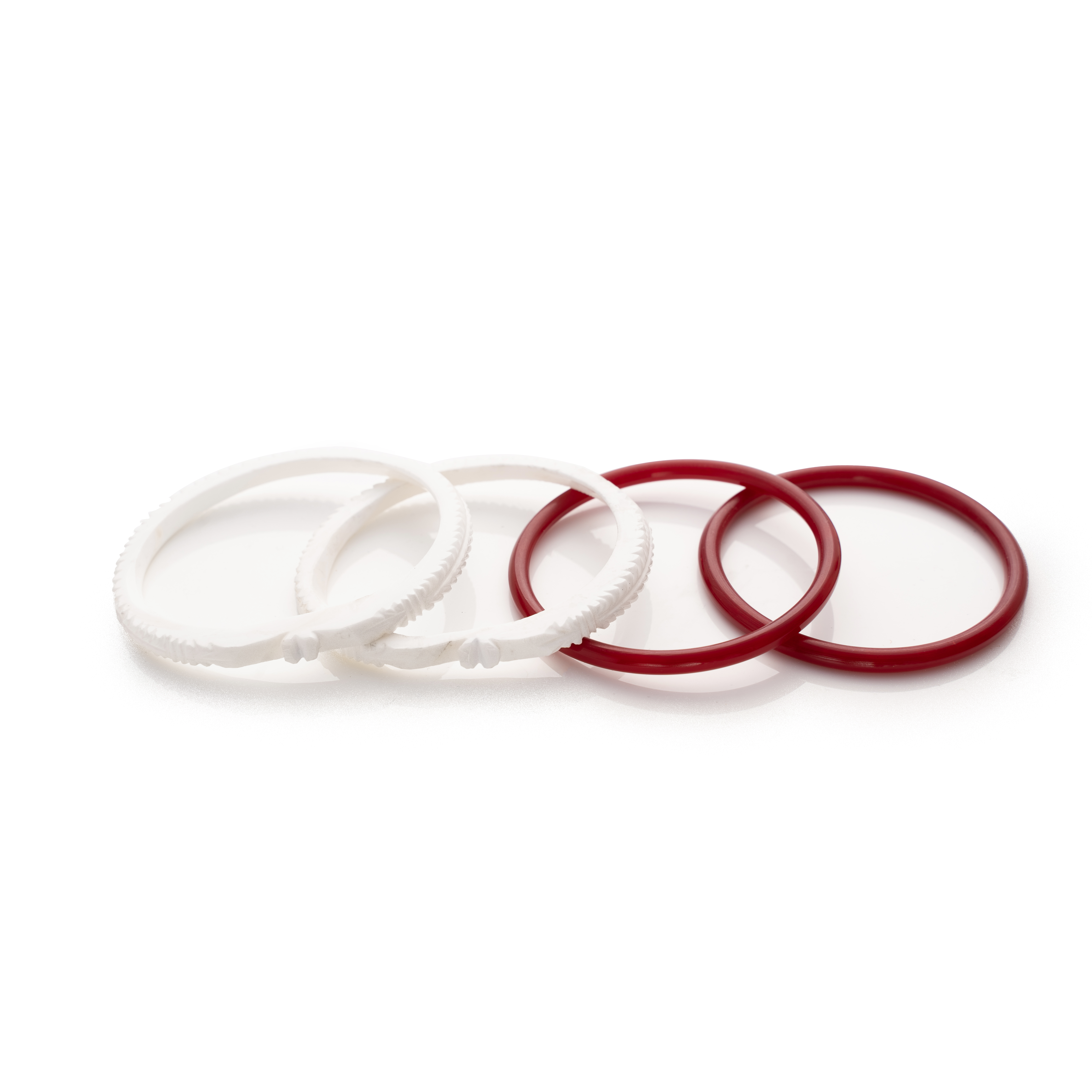 Set of Pure Shell made sakha and pola Bangles