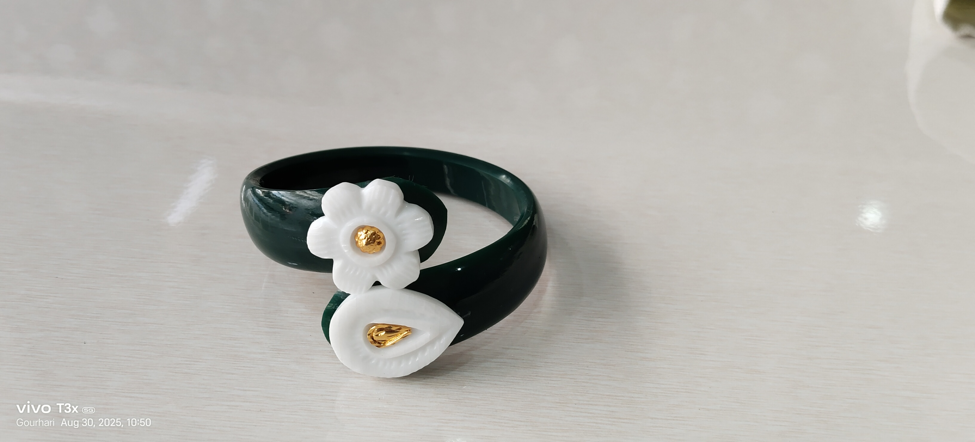 Handcrafted Floral Resin Bracelet