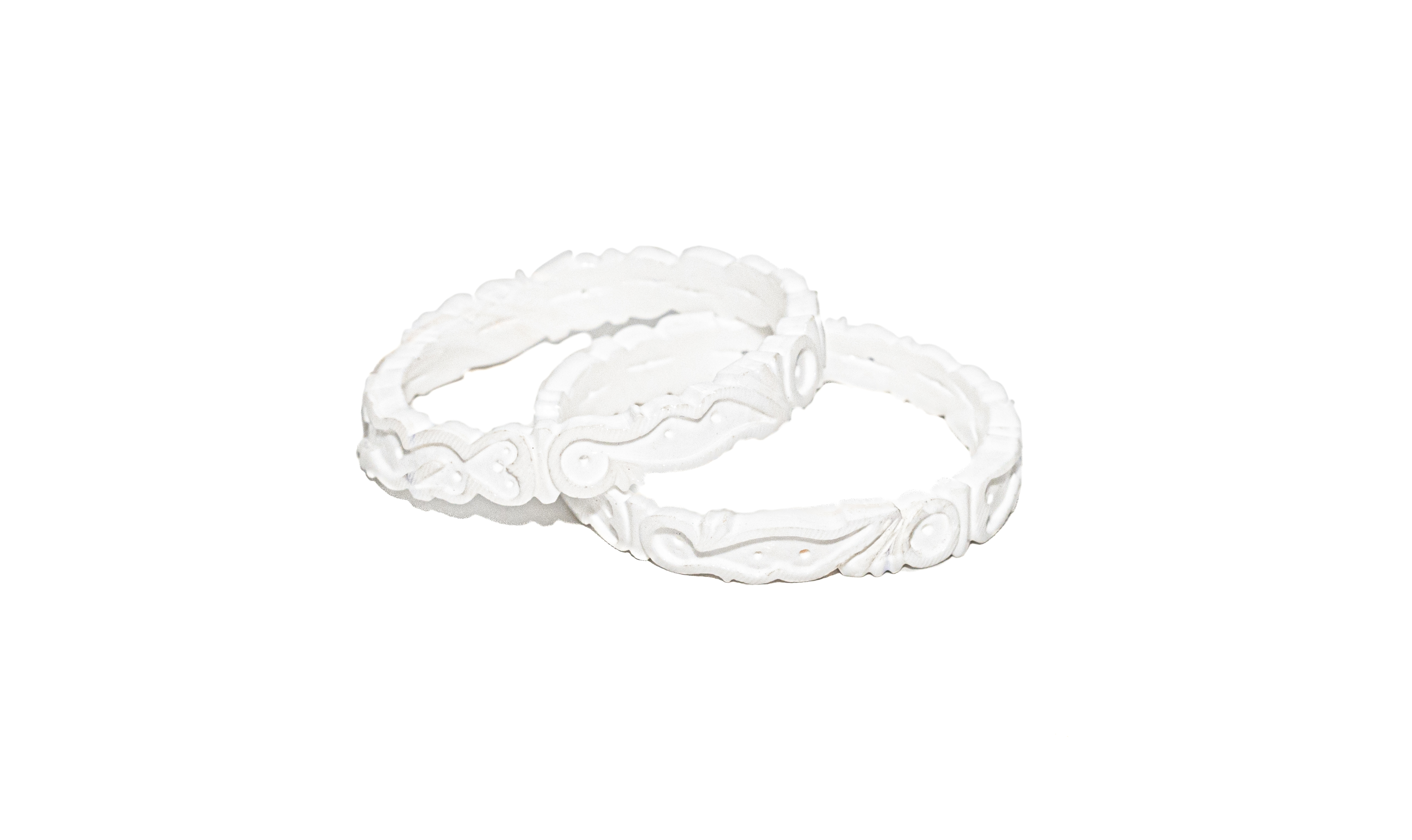 White Decorative Bangles