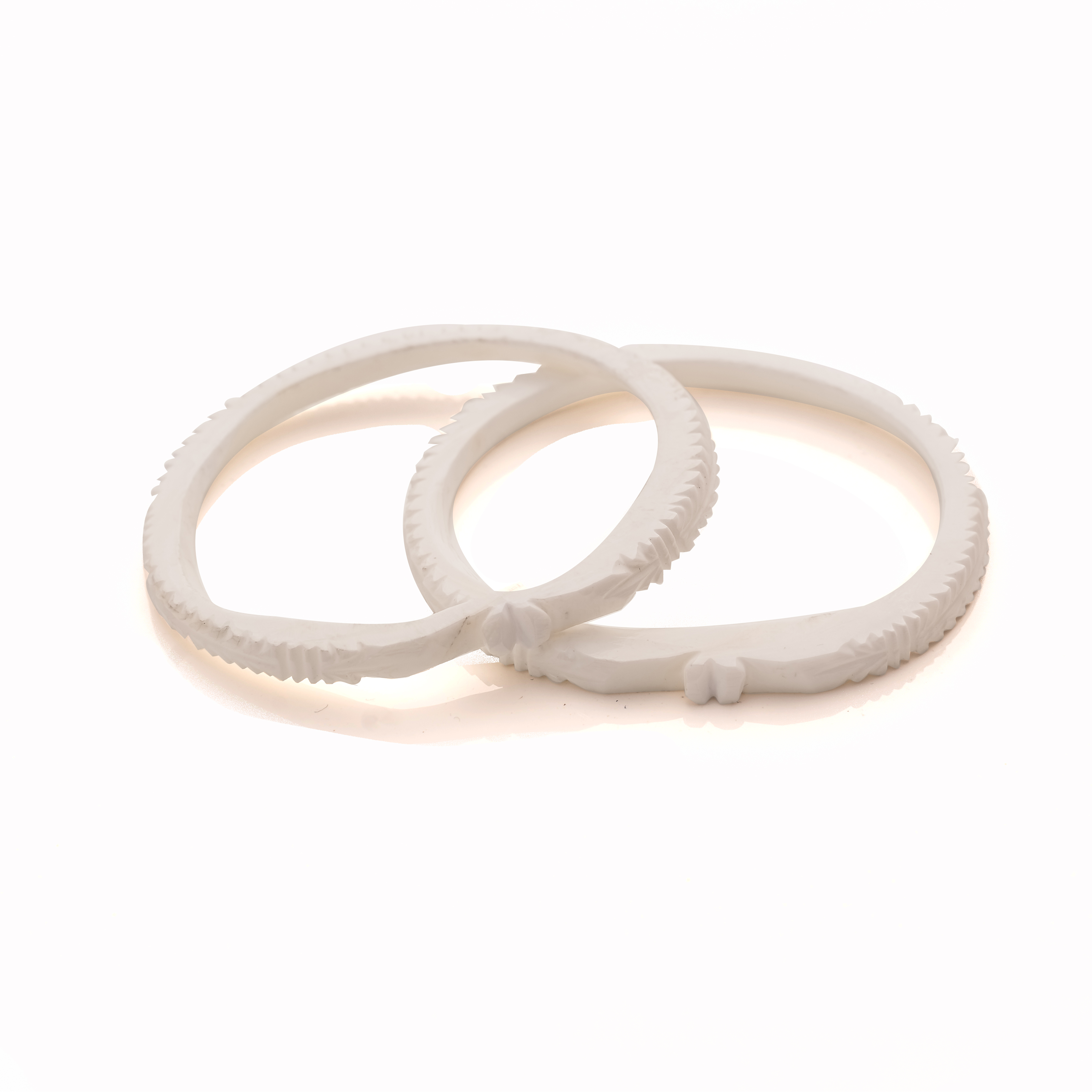 Set of Pure Shell made sakha and pola Bangles