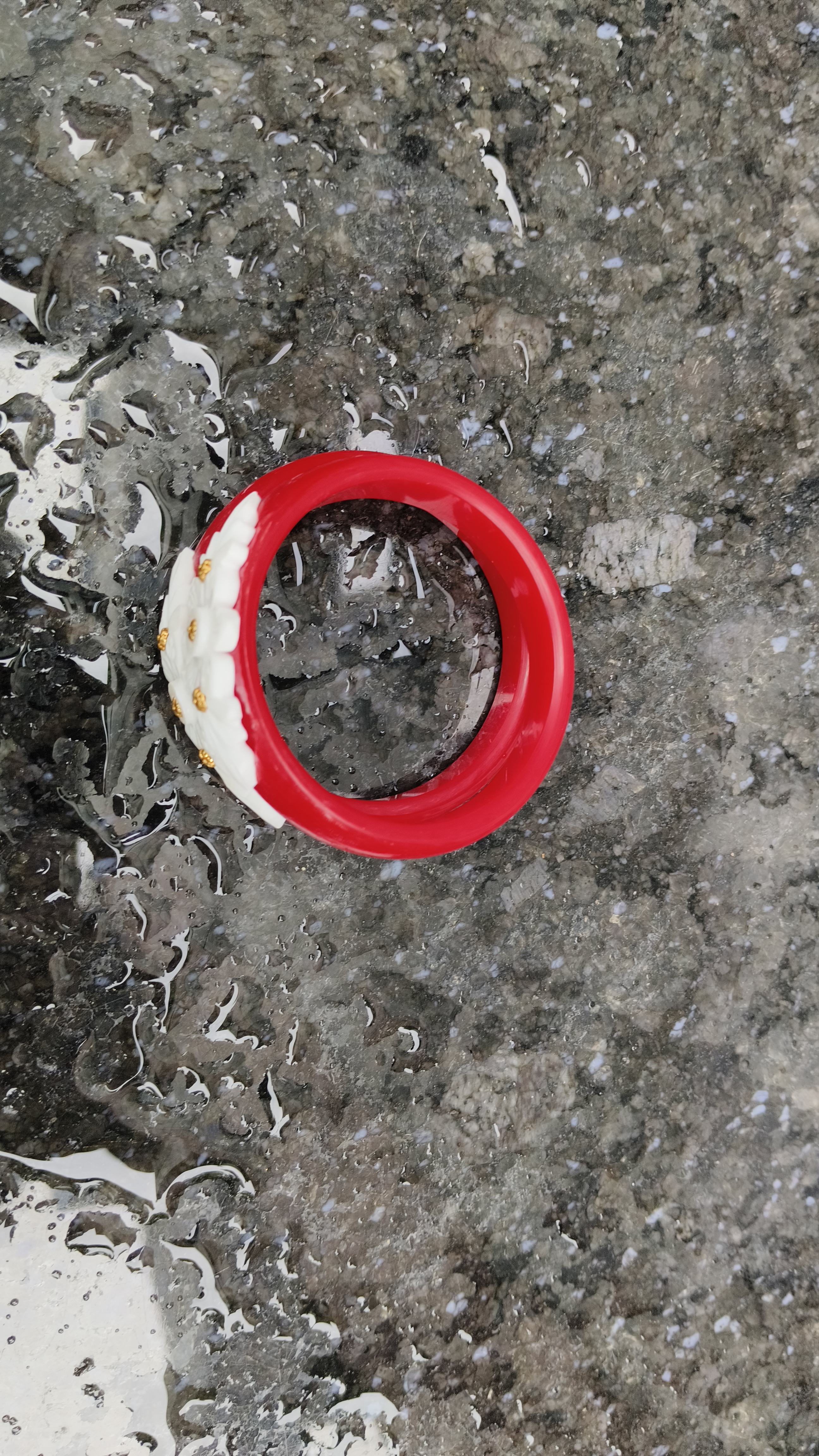 Red floral hairbands