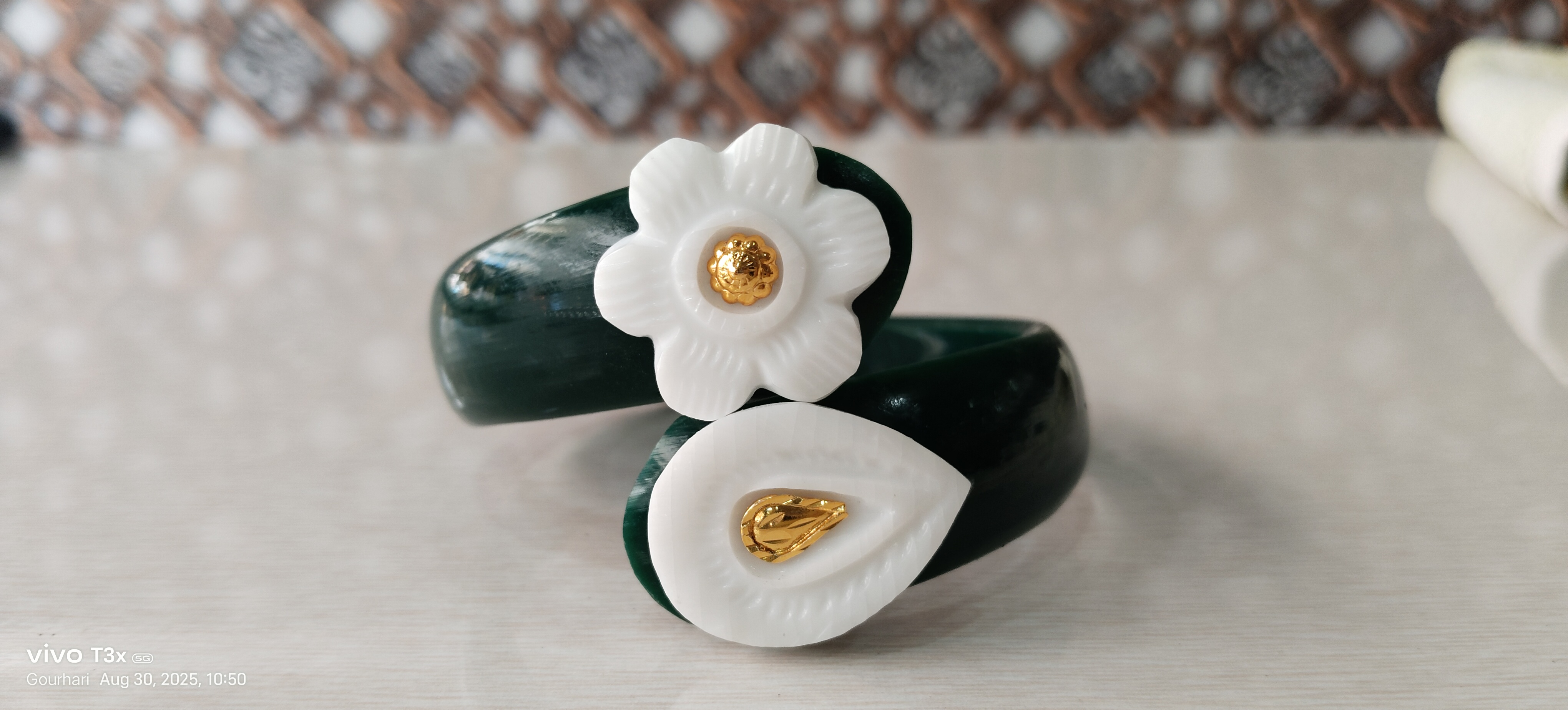 Handcrafted Floral Resin Bracelet