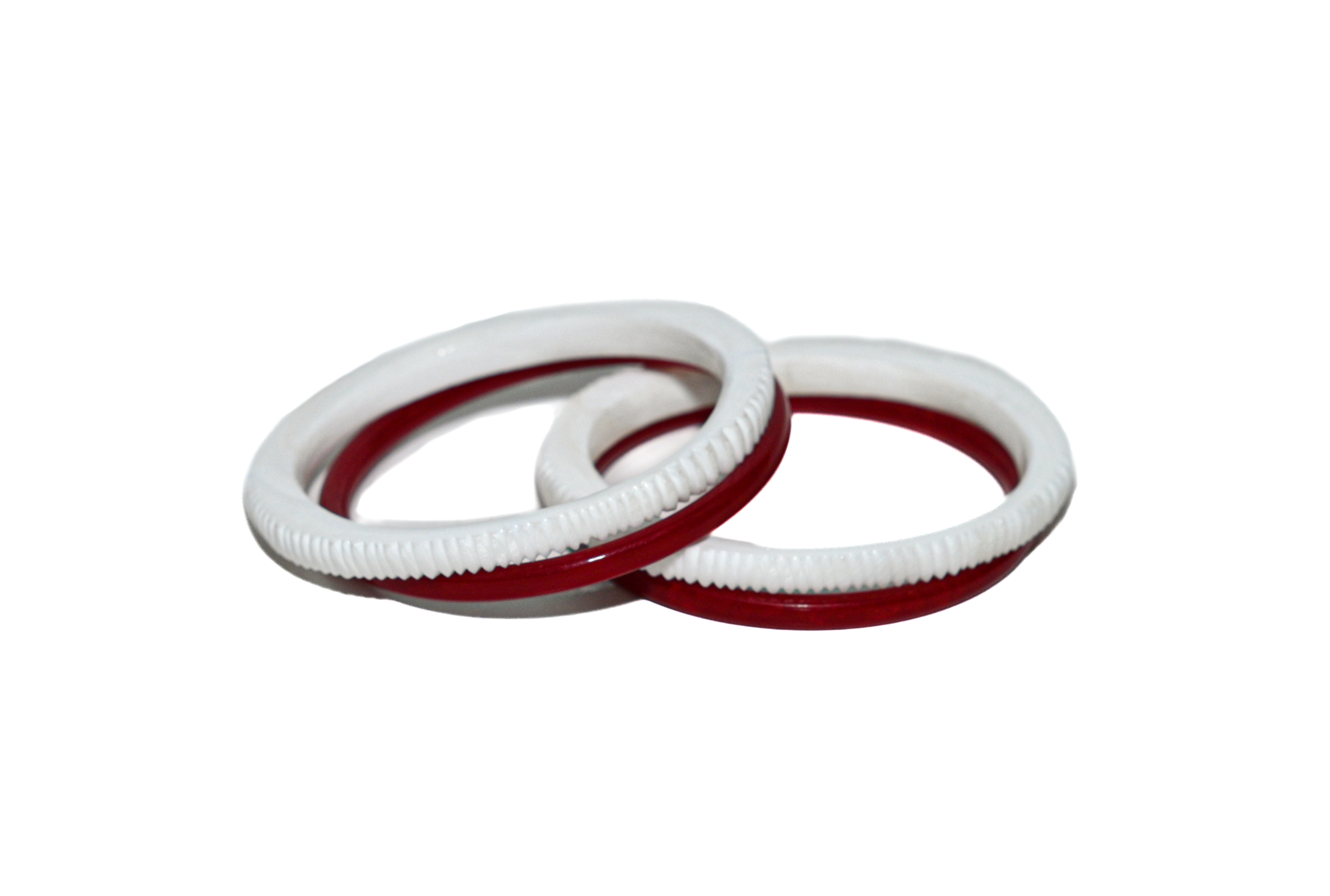 Handcrafted Conch Shell Bangles Sakha and Pola set