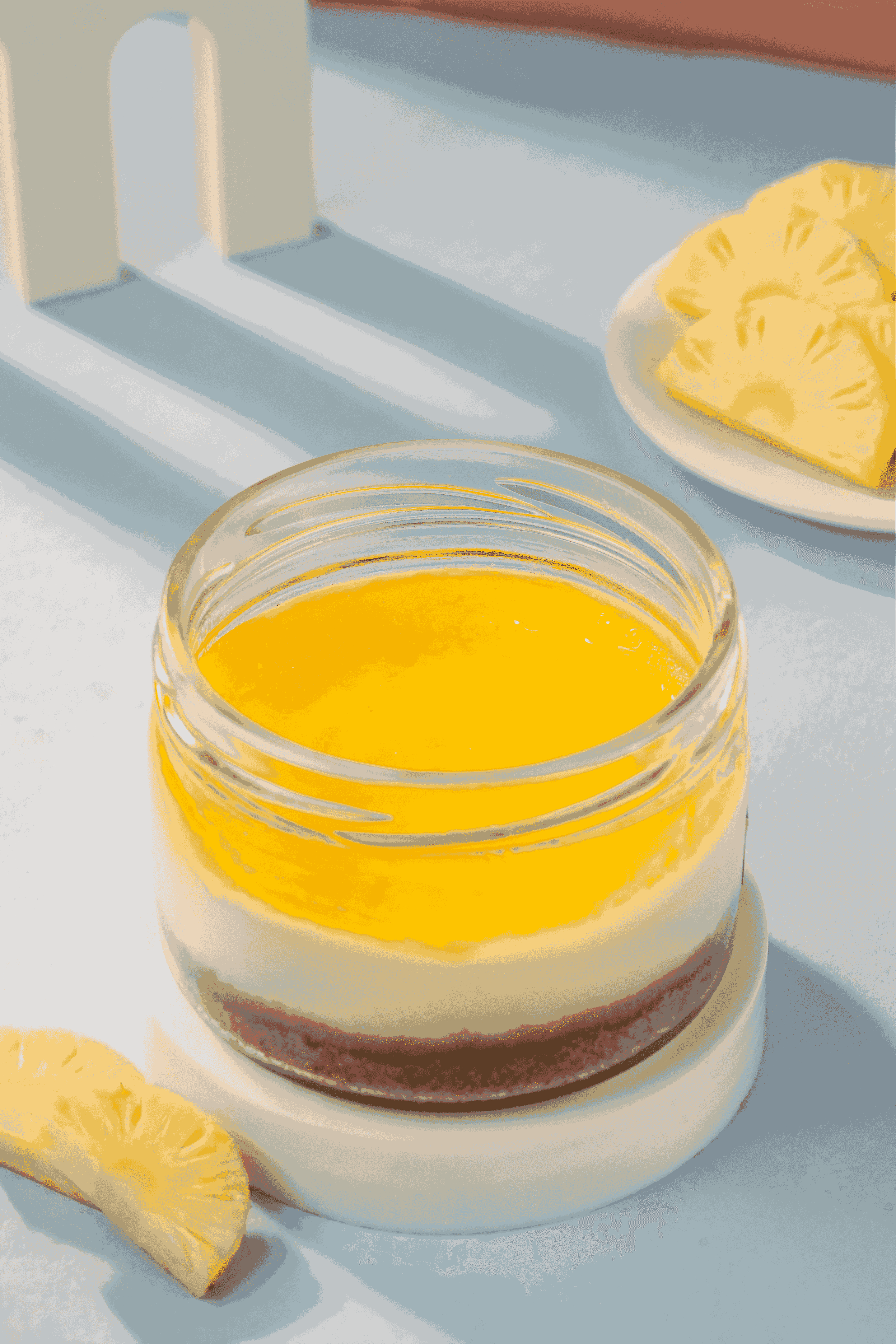 Pineapple Cheesecake Jar