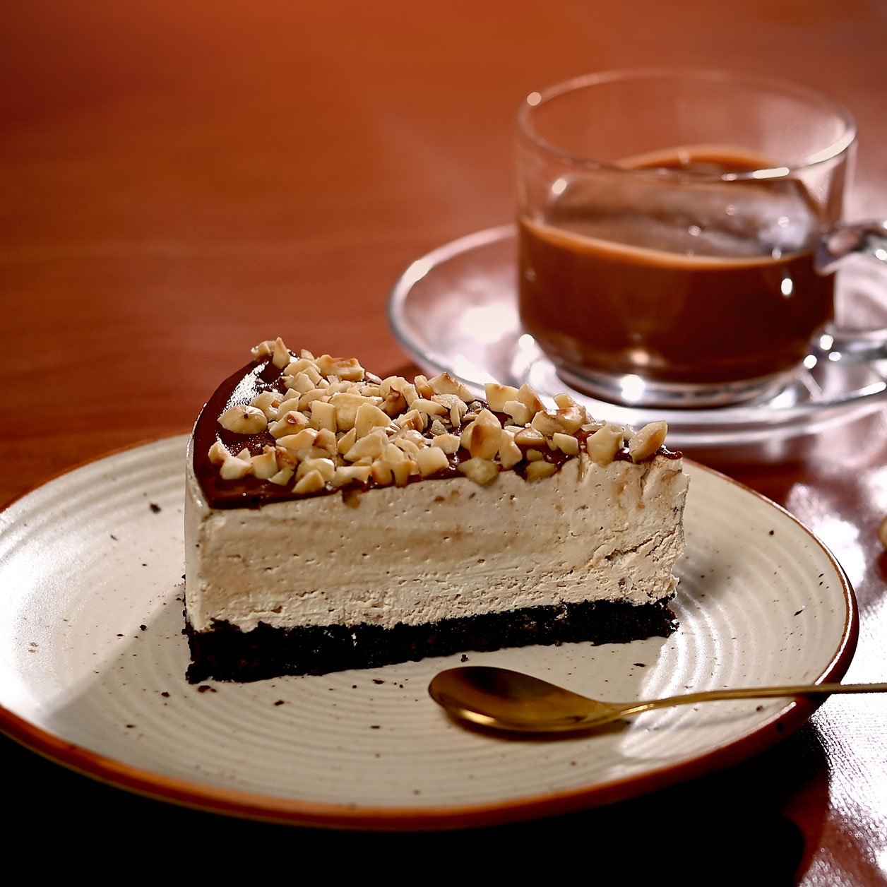 Hazlenut Cheesecake Slice