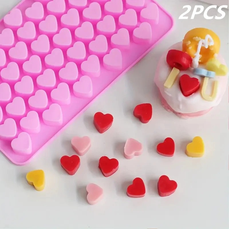 Heart-Shaped Silicone Candy Mold