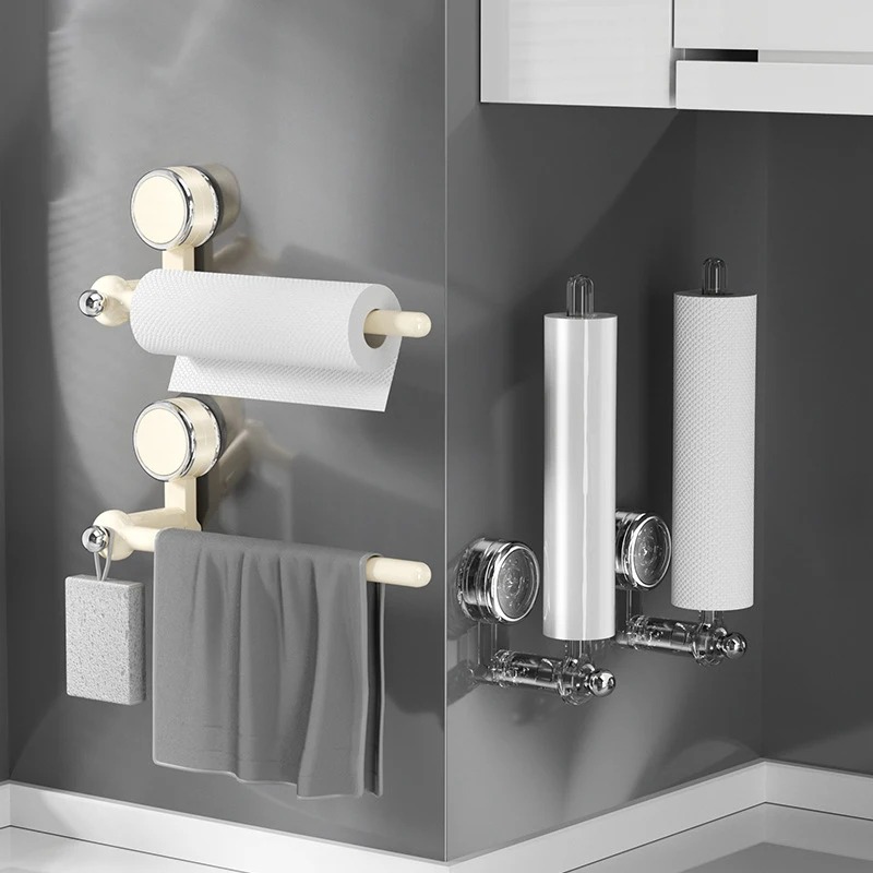 Wall-Mounted Kitchen Paper Towel Holder Set