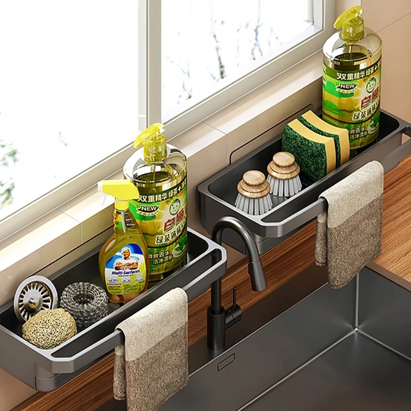 Multifunctional Kitchen Sink Organizer Rack