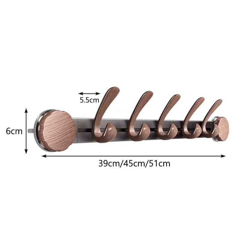 Wall-Mounted Coat and Hat Rack