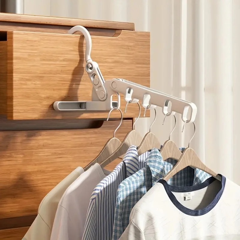 Foldable Multi-Hole Clothes Hanger
