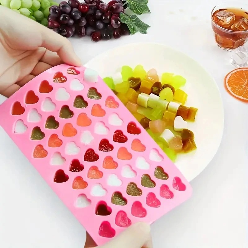 Heart-Shaped Silicone Candy Mold