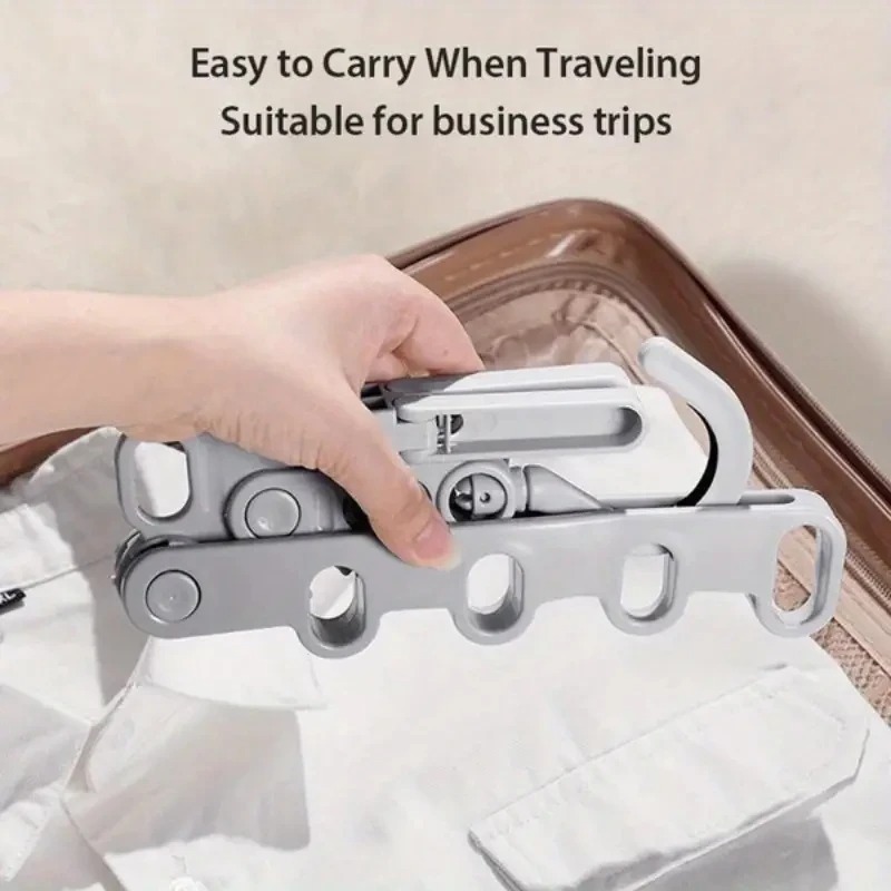 Foldable Multi-Hole Clothes Hanger