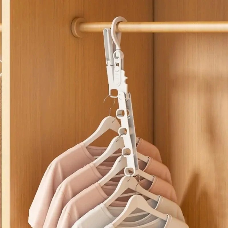 Foldable Multi-Hole Clothes Hanger