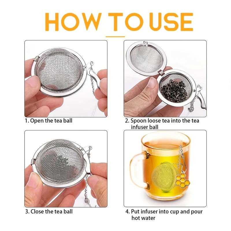 Stainless Steel Tea Infuser Ball (2pcs)