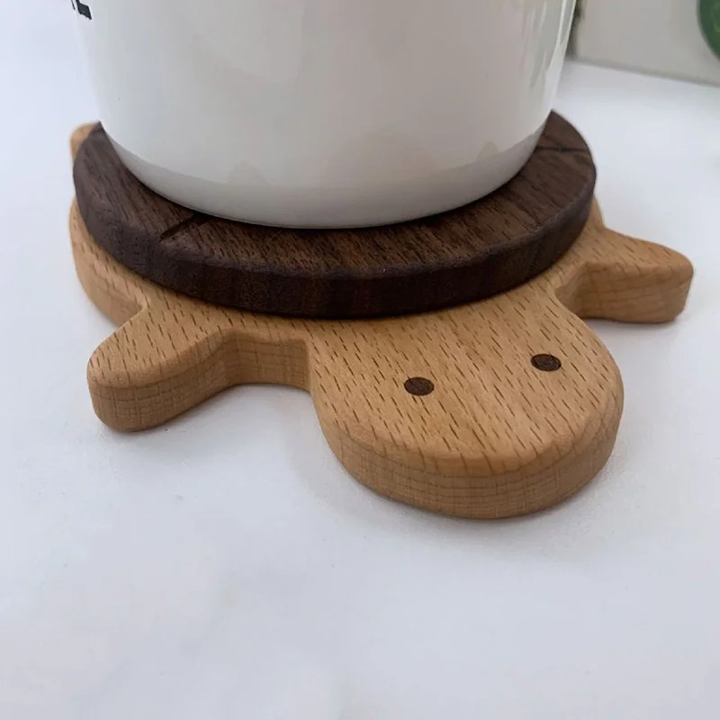 Wooden Turtle Coaster