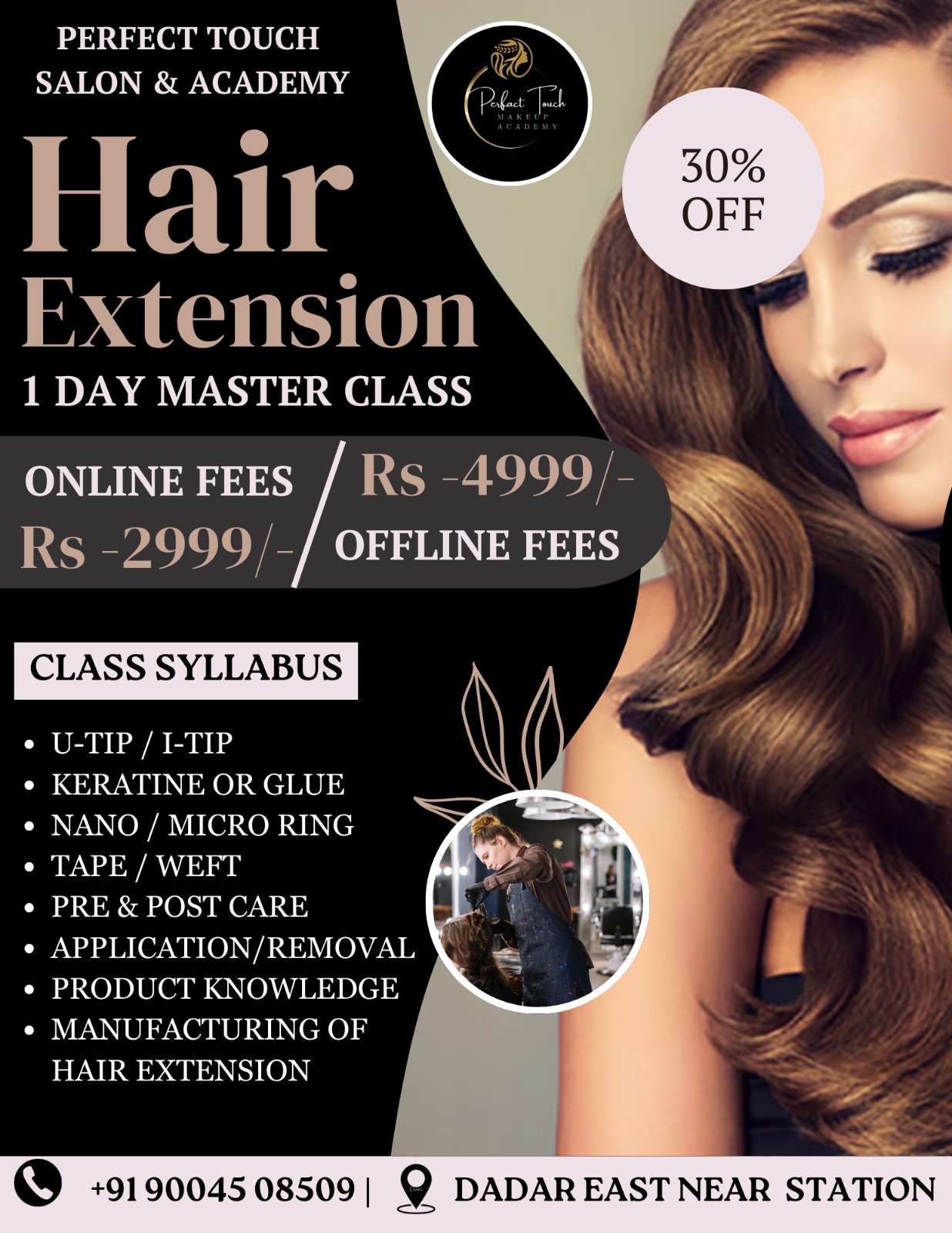 Hair Extension 1 Day Master Class