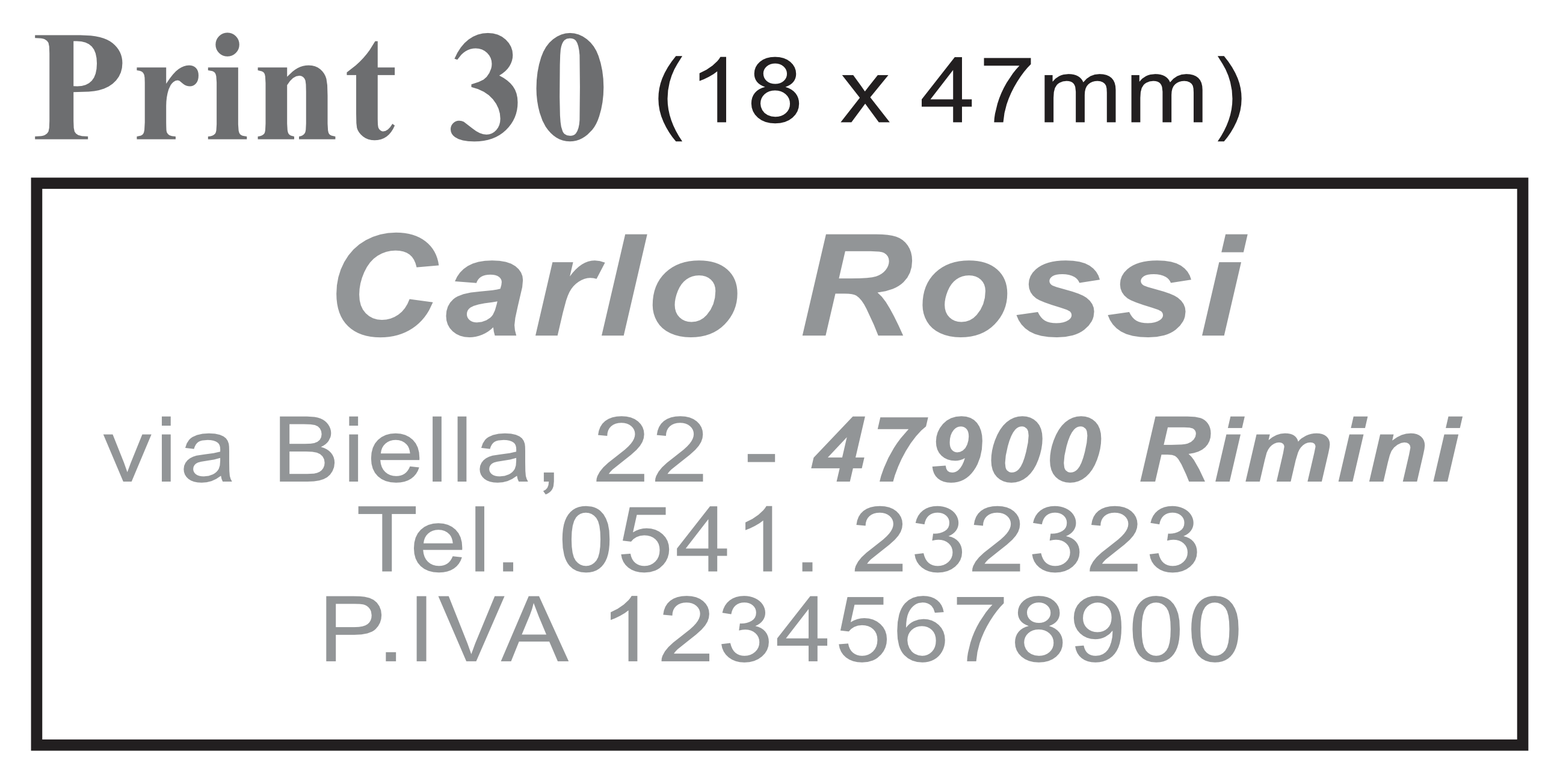 Timbri Personalizzati
