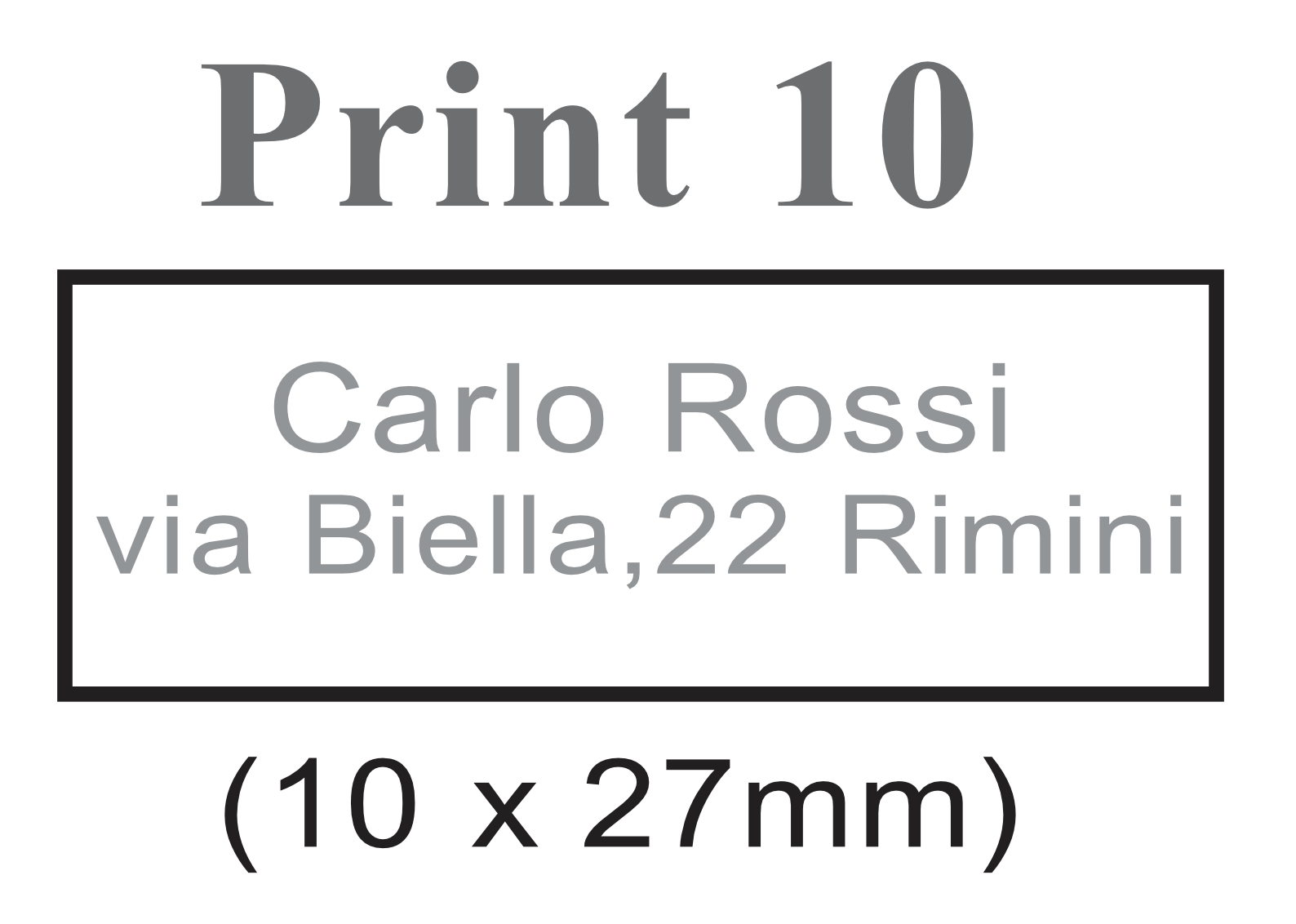 Timbri Personalizzati