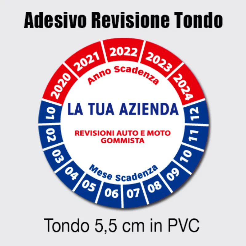 Adesivo Revisione Tondo