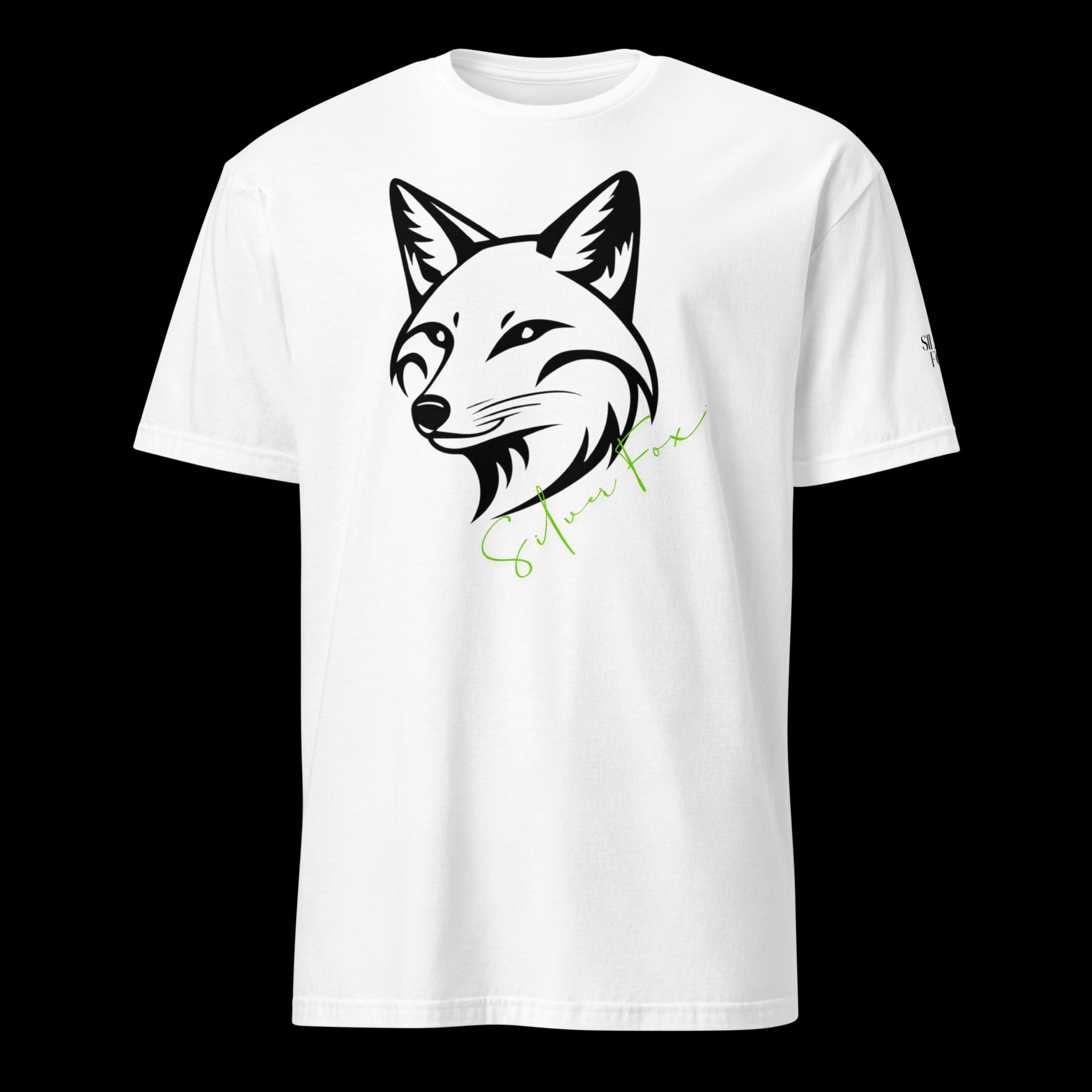 Silver Fox Branded T-Shirt - large silver Fox at the front and logo on the left sleeve