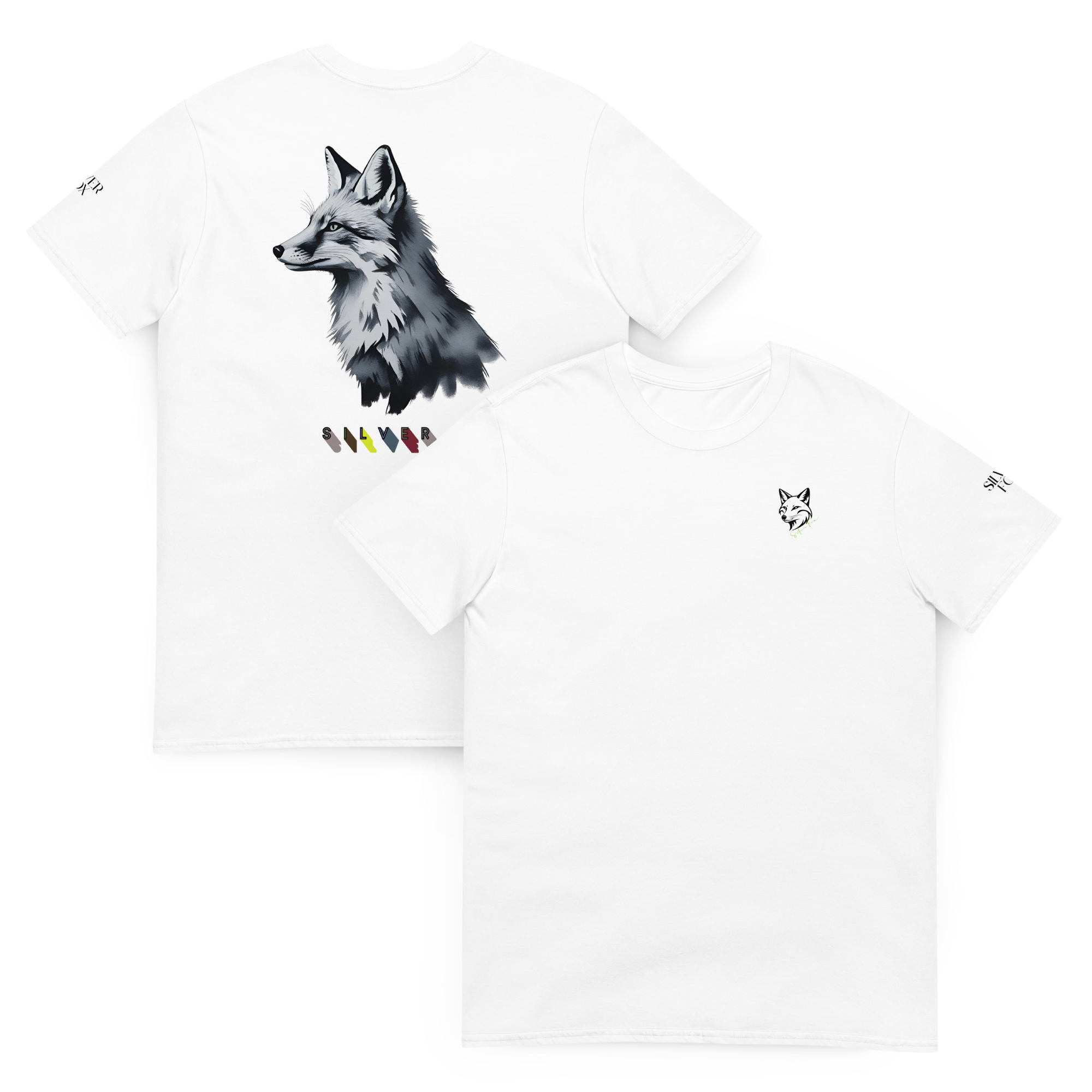 T-shirt Blanc (White) Silver Fox Brand