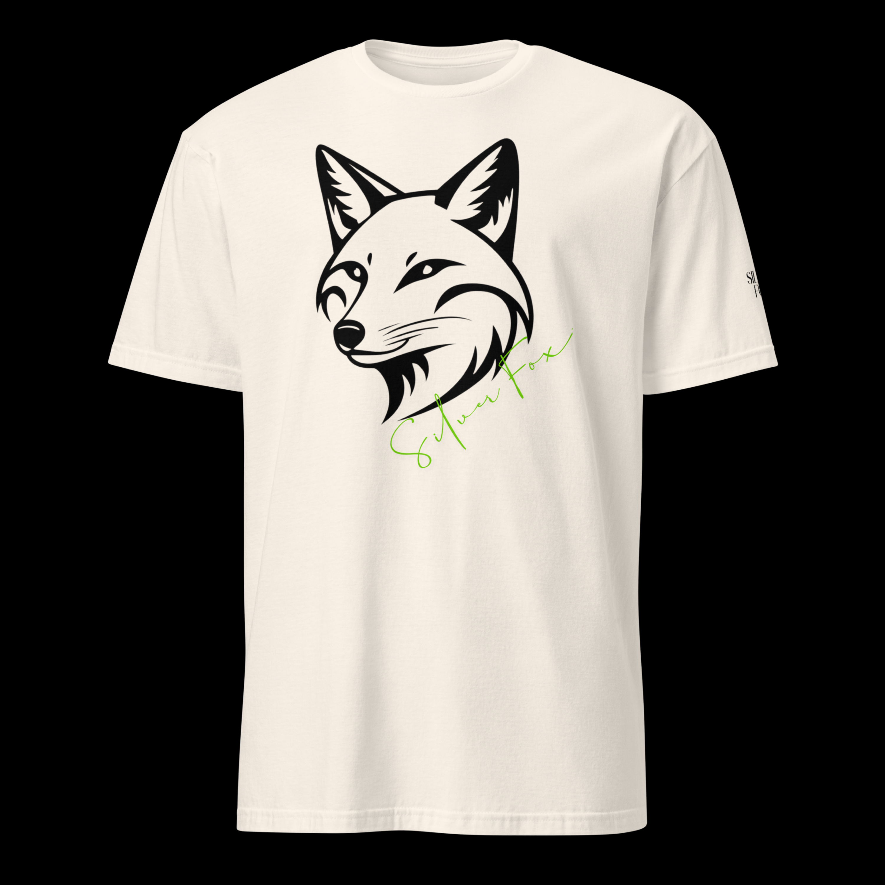 Silver Fox Branded T-Shirt - large silver Fox at the front and logo on the left sleeve