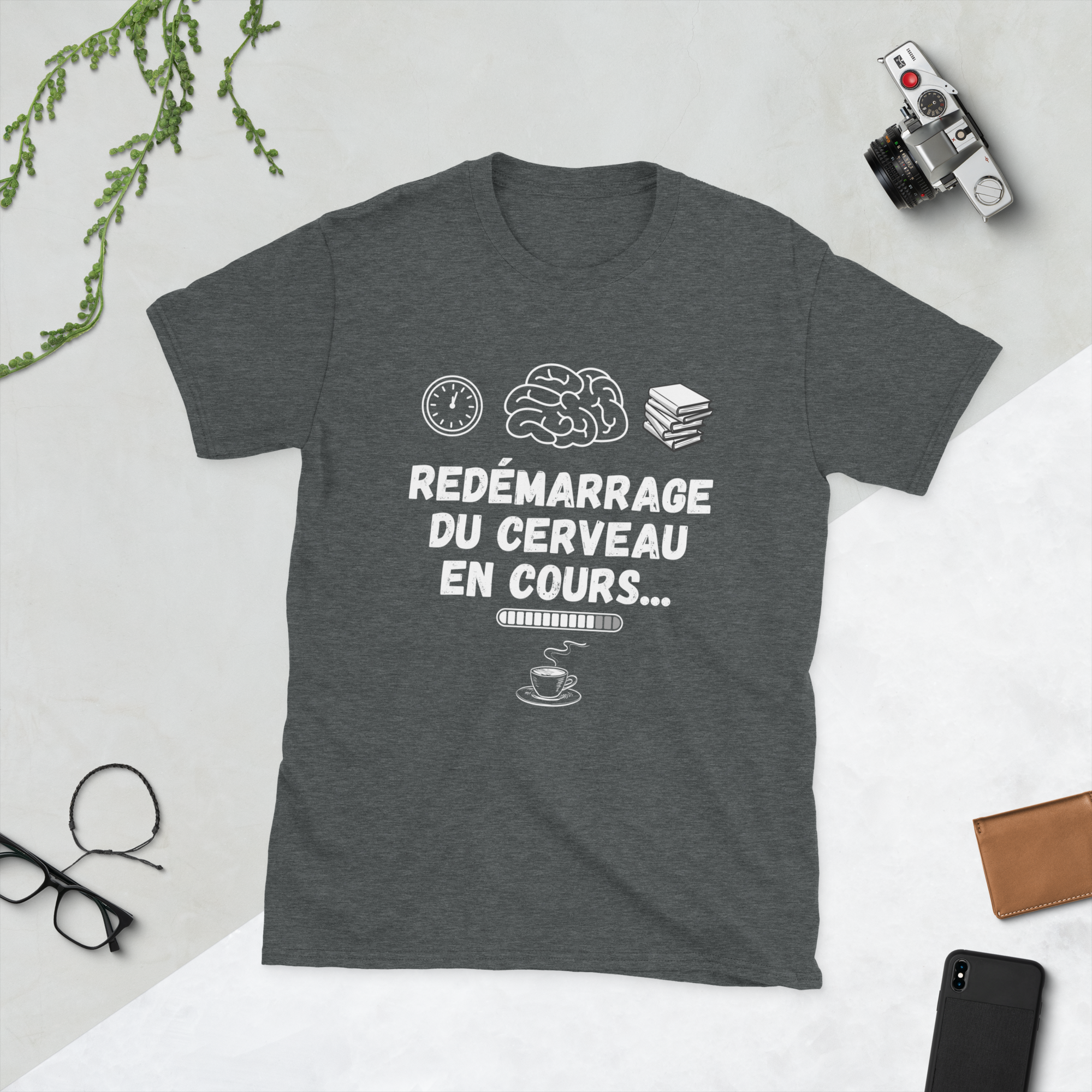 T-shirt Redémarrage du cerveau spécial rentrée des classes